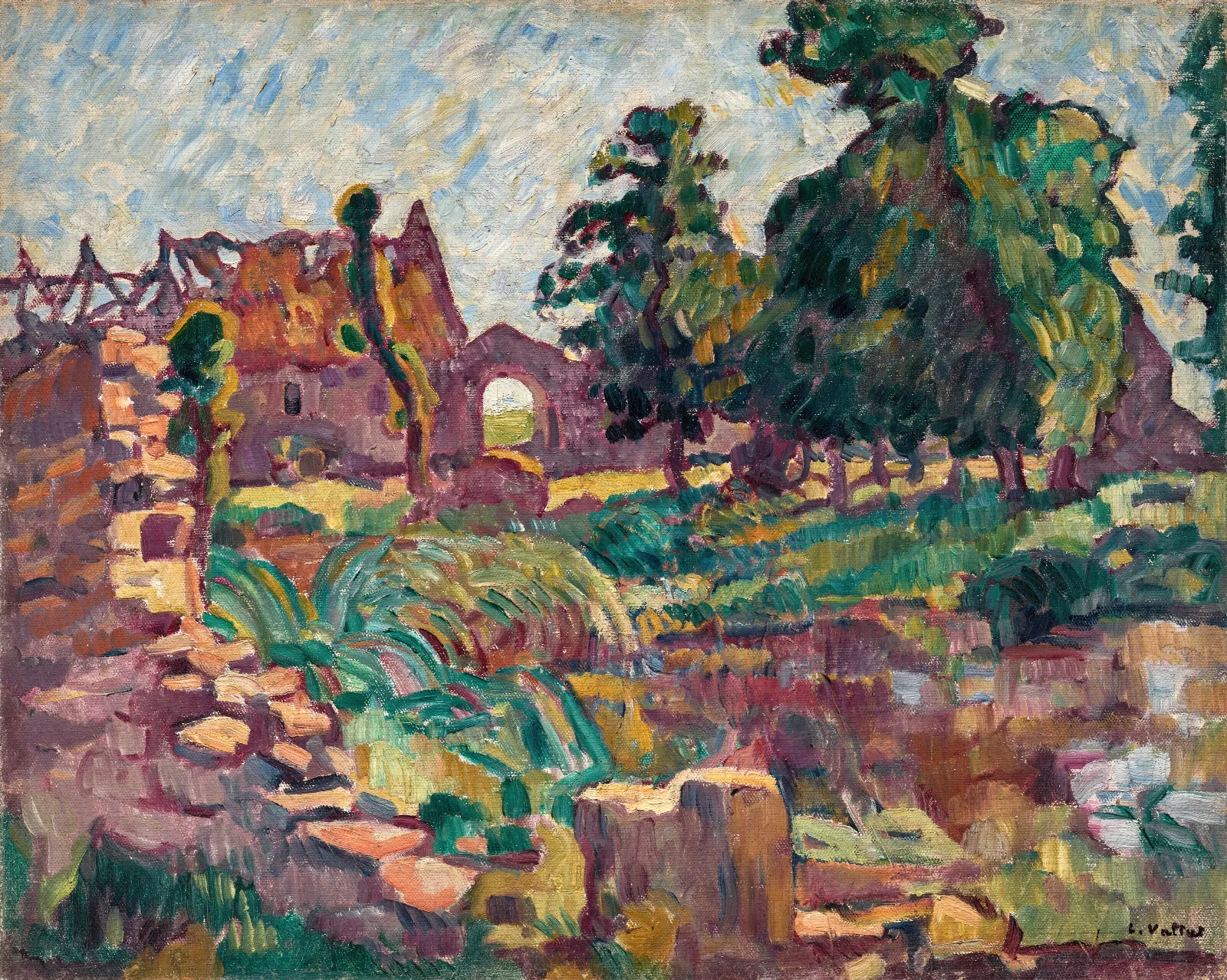 Labbaye En Normandie Wall Art by Louis Valtat - Canvas Print