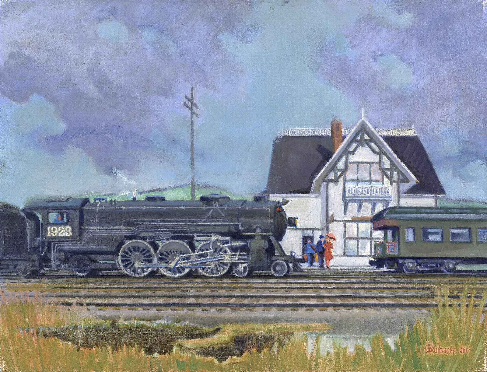 Whistle Stop Wall Art by James C. Kulhanek - Canvas Print
