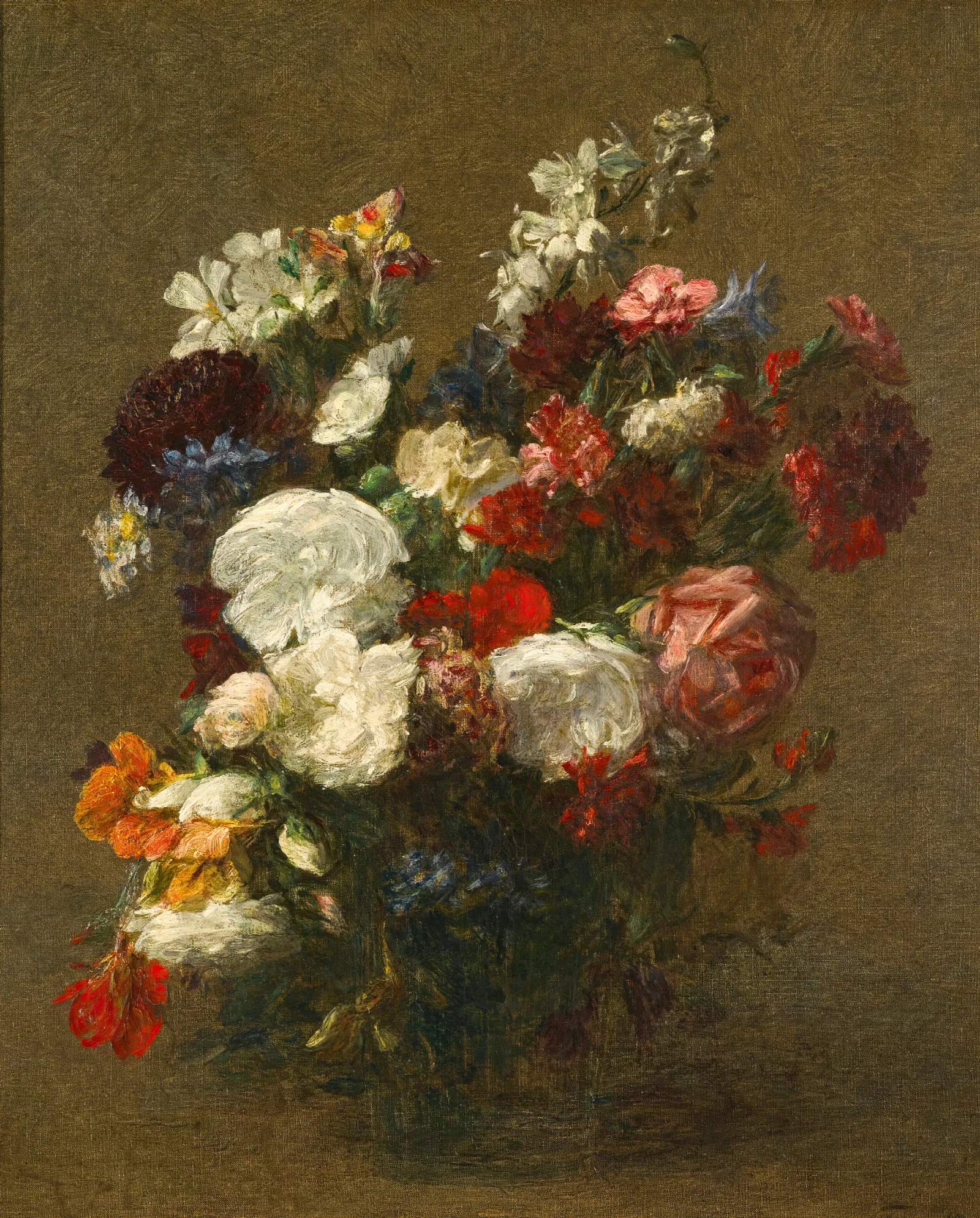 Fleurs Diverses 2 Wall Art by Henri Fantin-Latour - Canvas Print
