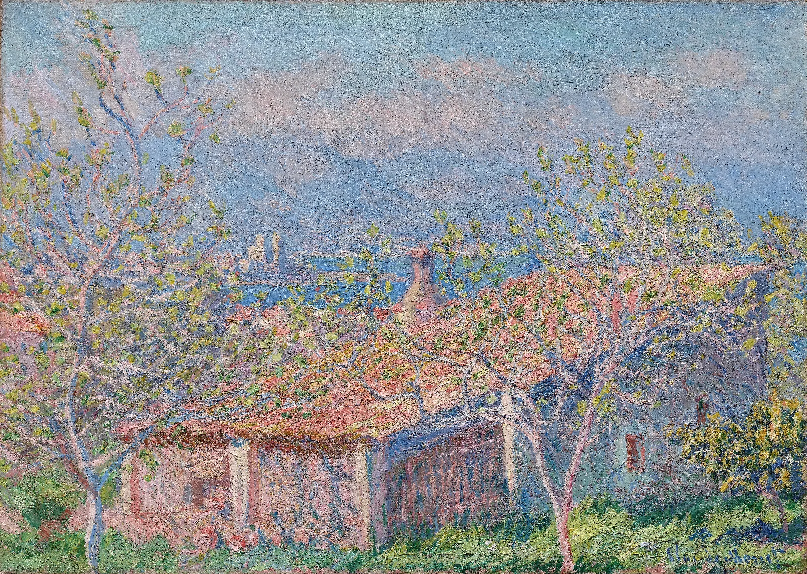 Gardeners House At Antibes Wall Art by Claude Monet - Canvas Print