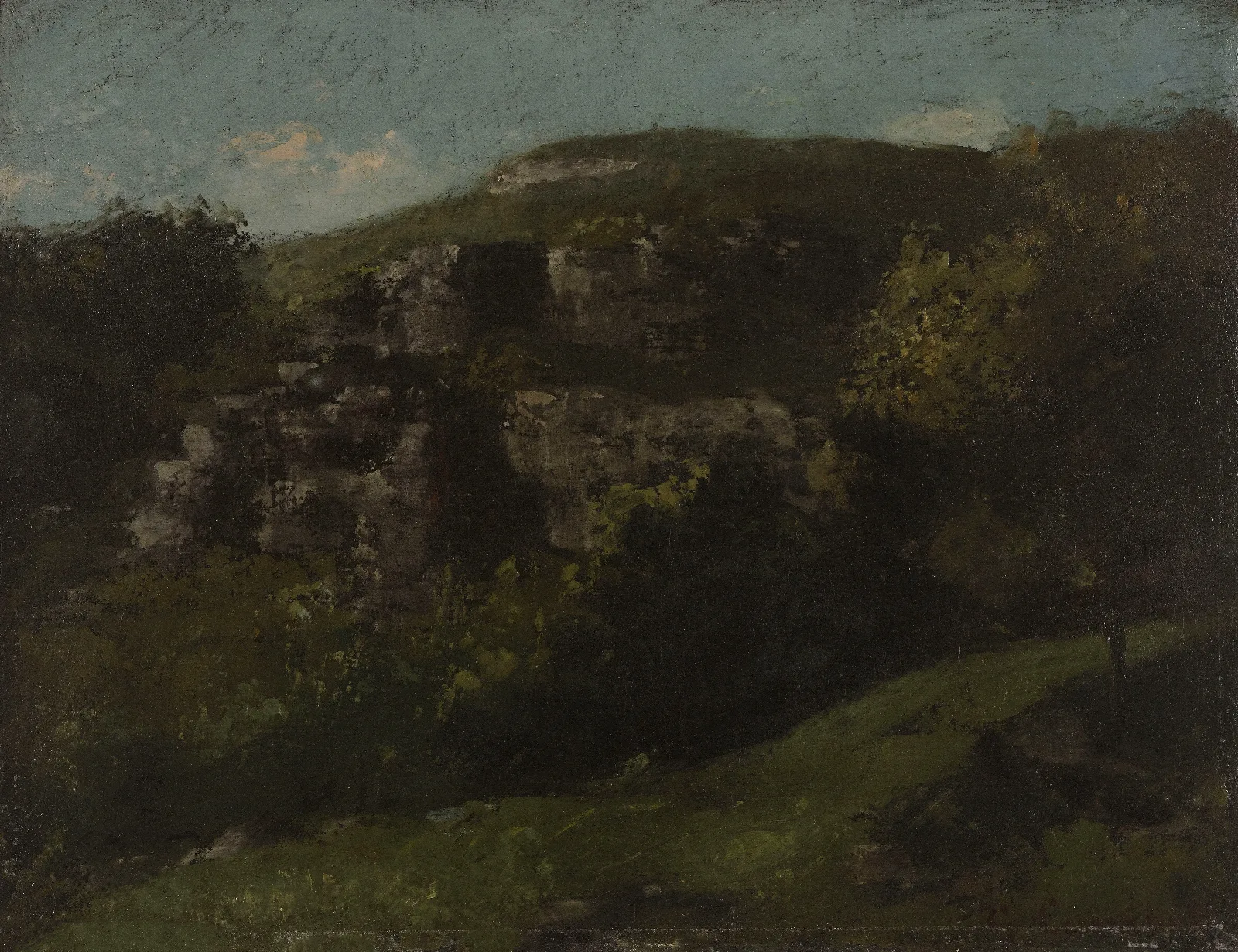 Rochers A Ornans Wall Art by Gustave Courbet - Canvas Print