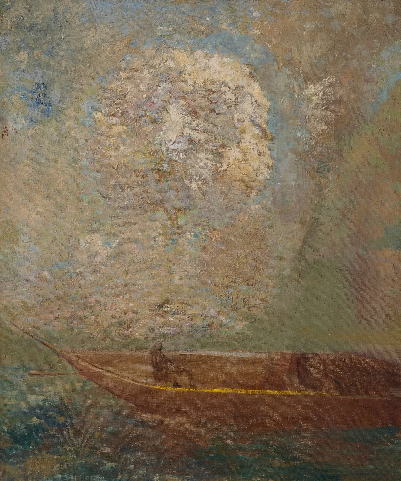 La Barque 2 Wall Art by Odilon Redon - Canvas Print