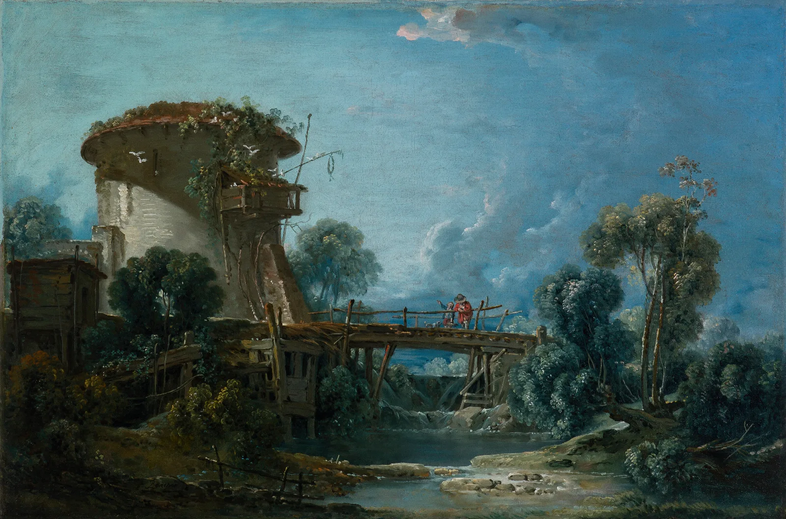 The Dovecote Wall Art by François Boucher - Canvas Print
