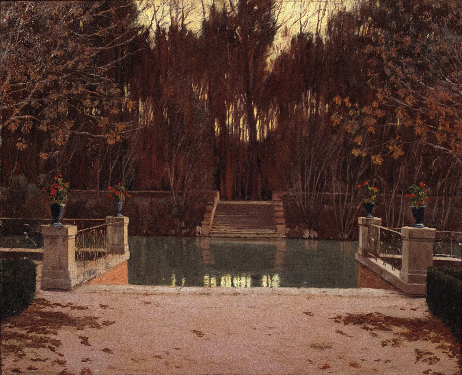 The Landing Stage Wall Art by Santiago Rusiñol - Canvas Print