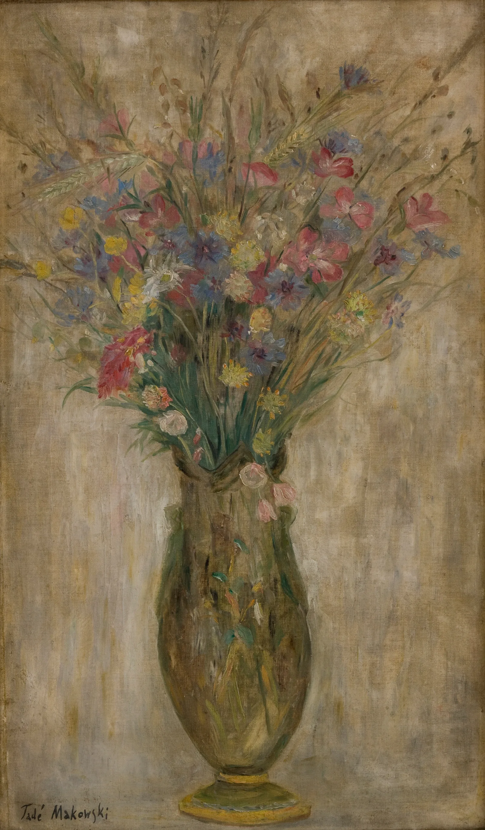 Wild Flowers 4 Wall Art by Tadeusz Makowski - Canvas Print