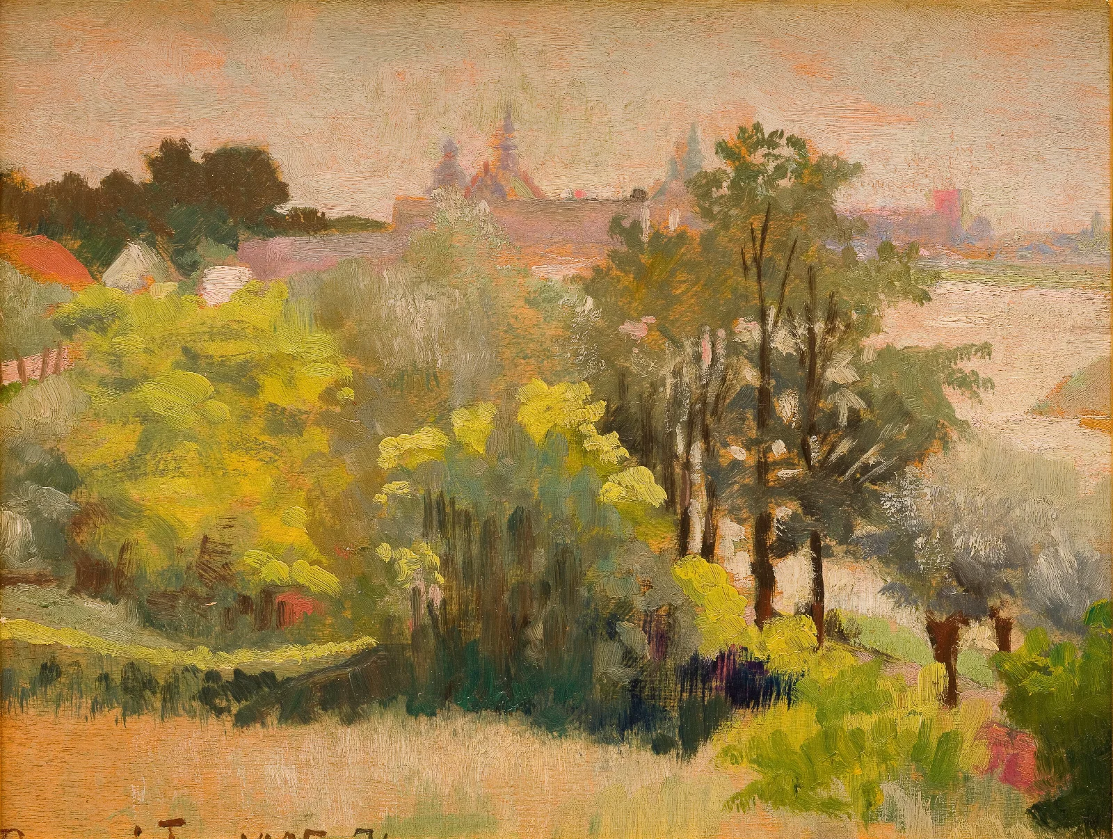 View Of Krakow From Zwierzyniec Wall Art by Jacek Malczewski - Canvas Print