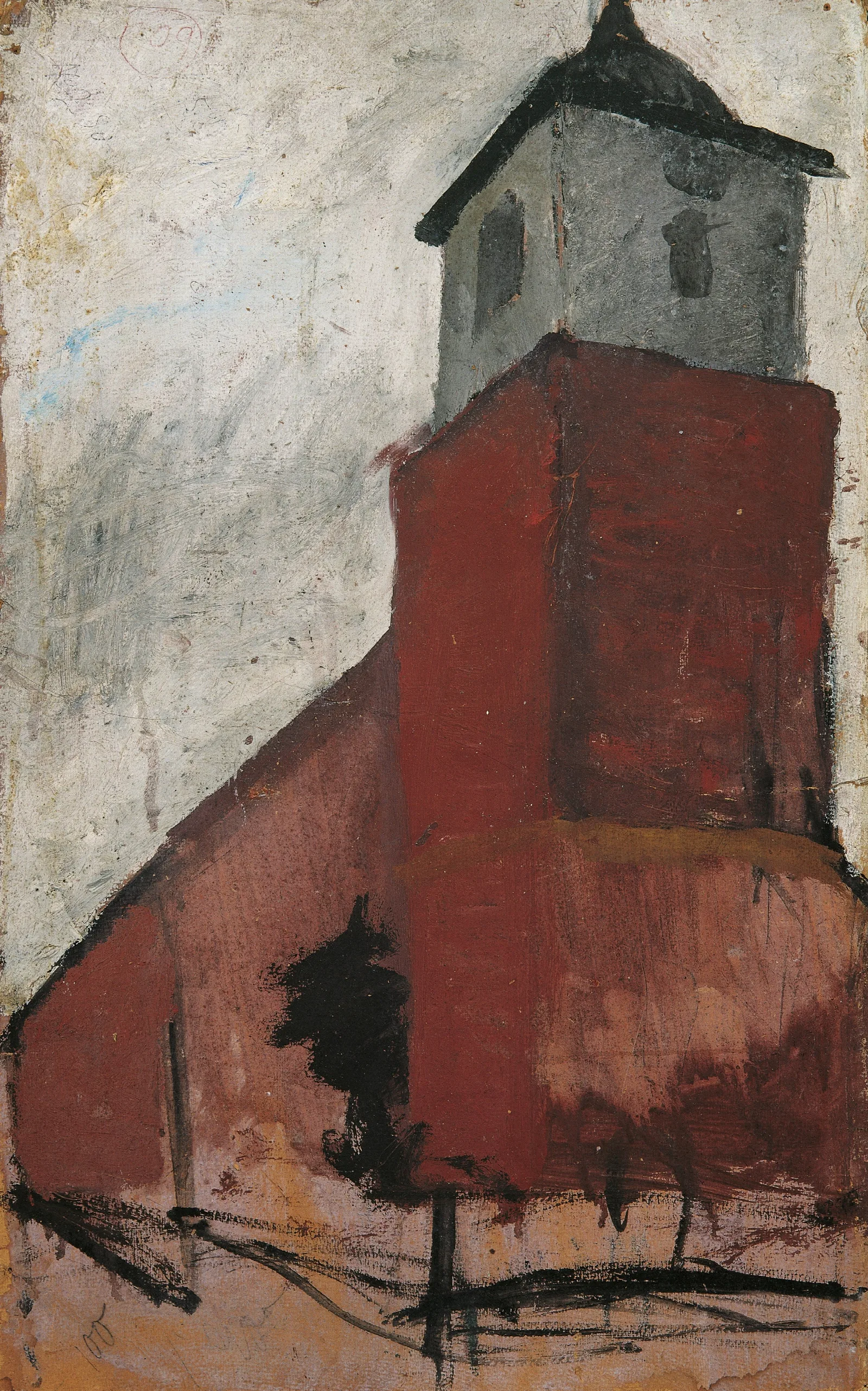 Church In Worpswede Wall Art by Paula Modersohn-Becker - Canvas Print