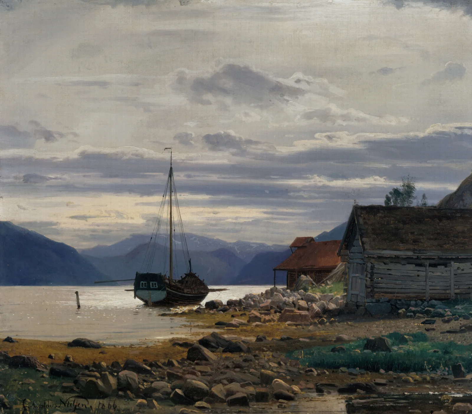 Fra Balestrand 3 Wall Art by Amaldus Nielsen - Canvas Print