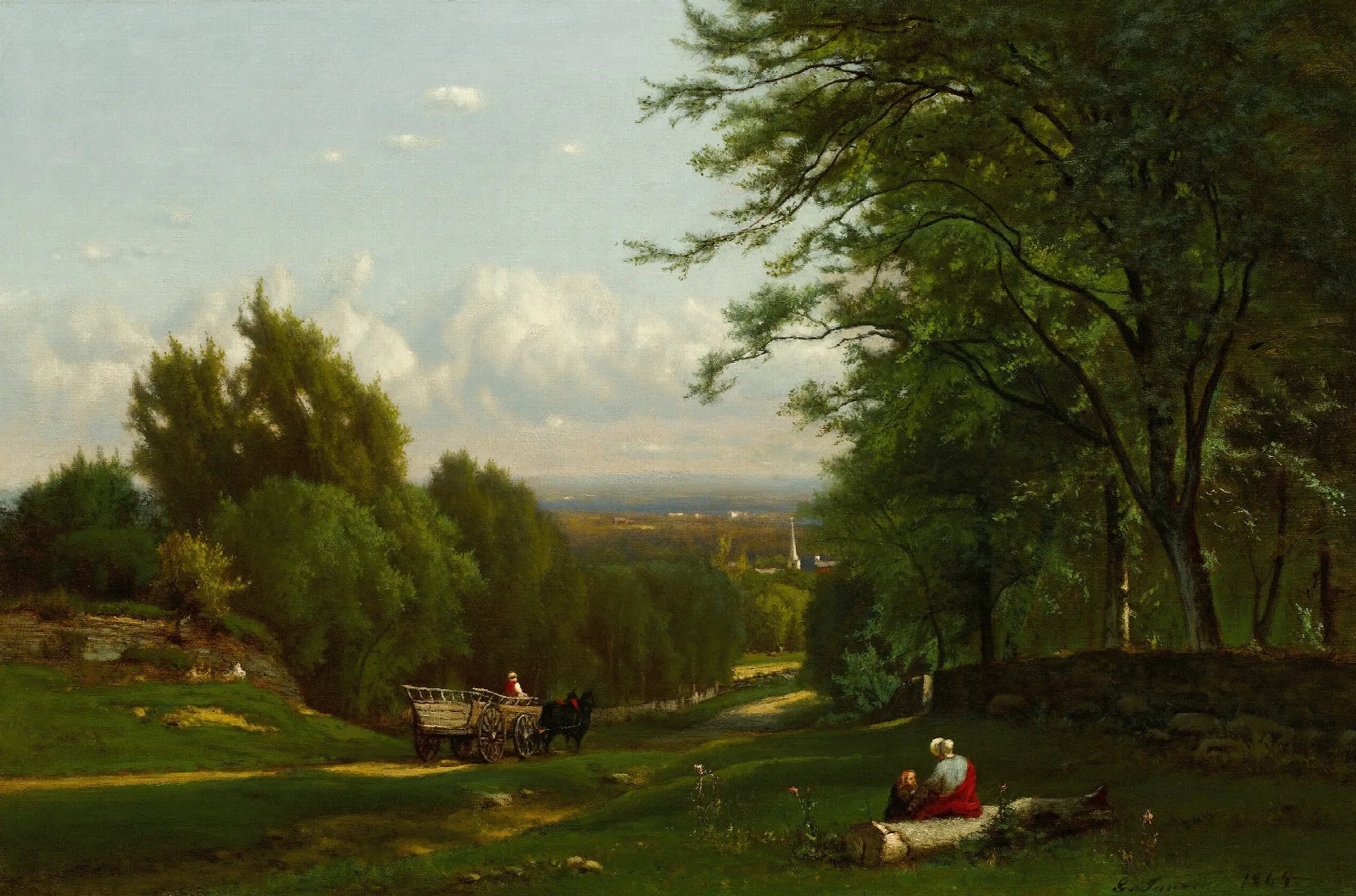 Near Leeds New York 2 Wall Art by George Inness - Canvas Print