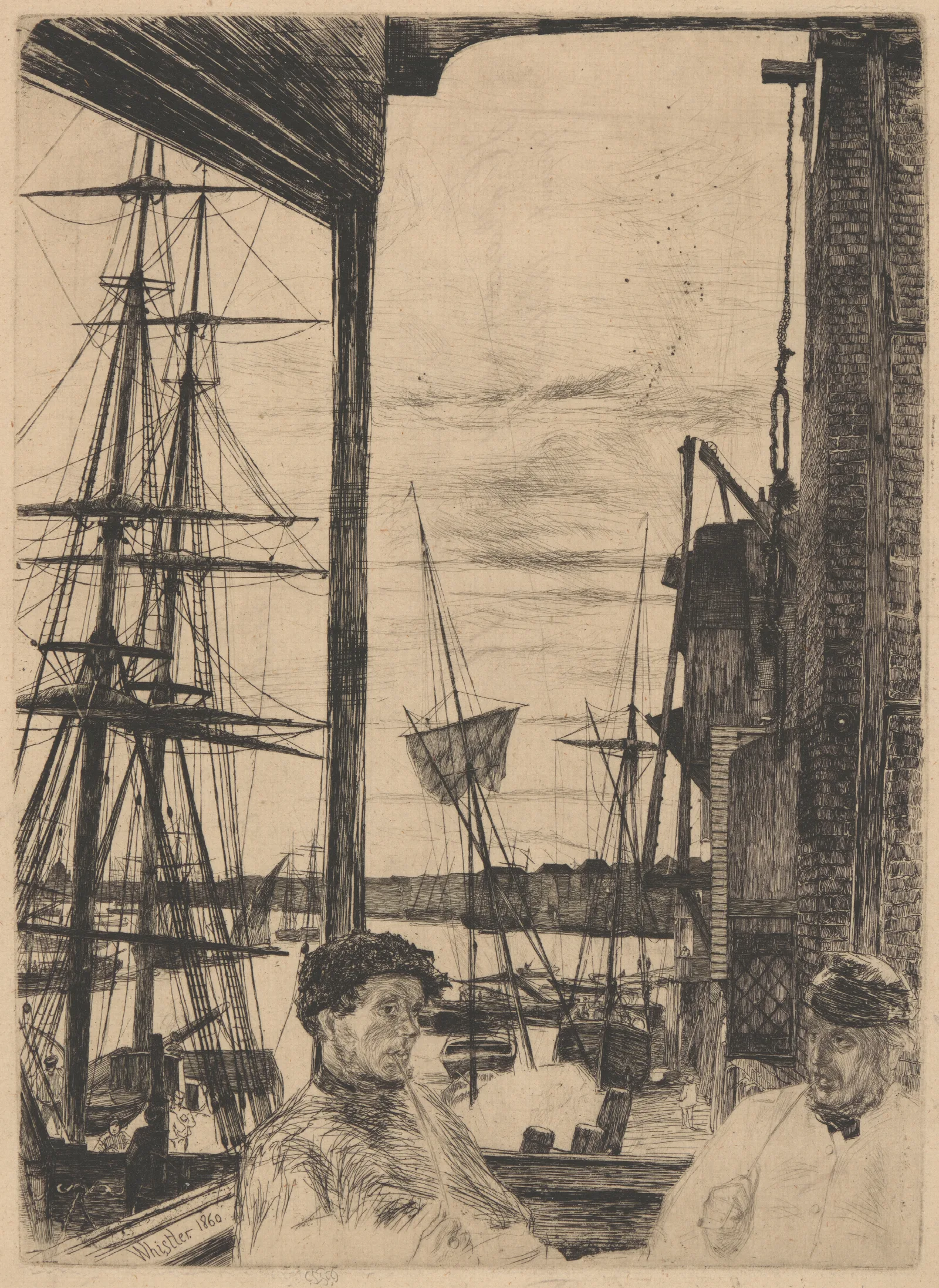 Rotherhithe 2 Wall Art by James Abbott McNeill Whistler - Canvas Print