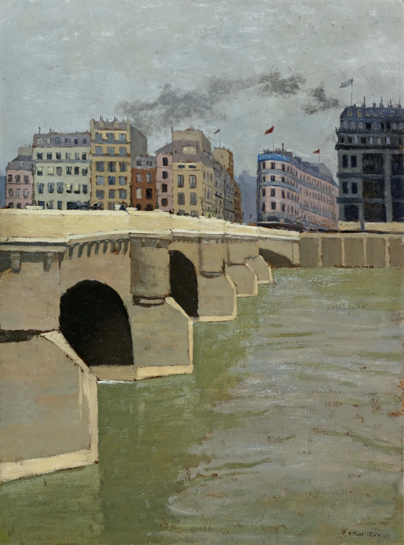 The Pont Neuf Bridge 1902 Wall Art by Félix Vallotton - Canvas Print