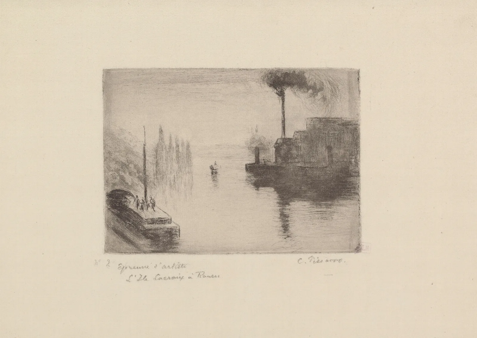 Lile Lacroix A Rouen Wall Art by Camille Pissarro - Canvas Print