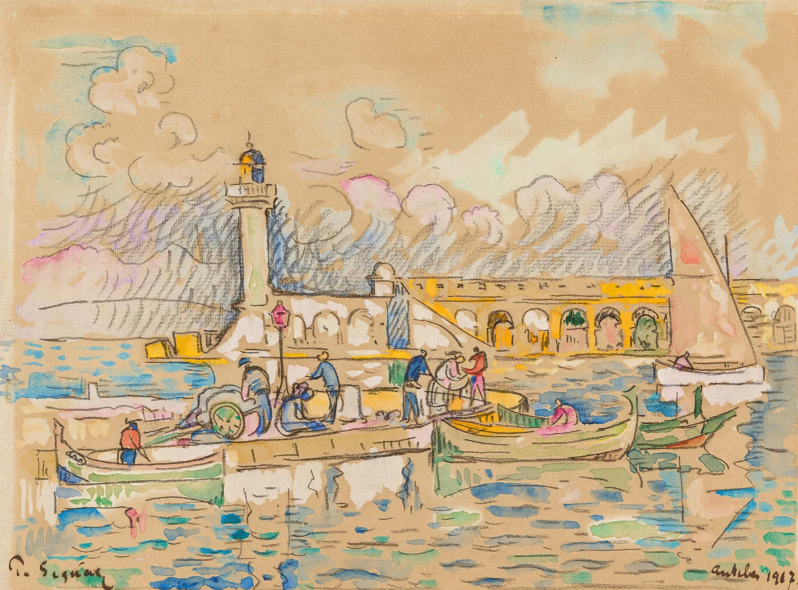 Antibes 4 Wall Art by Paul Signac - Canvas Print