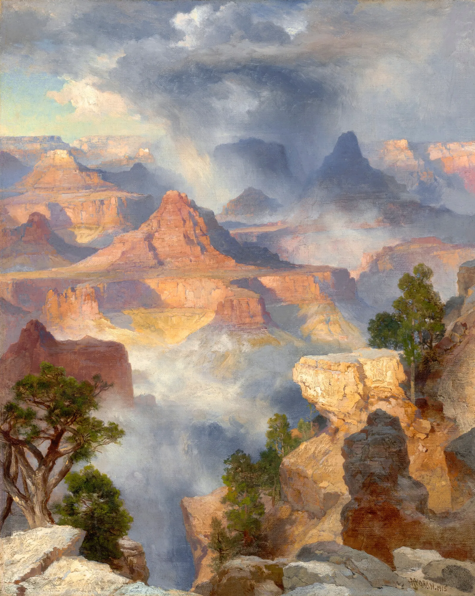 Grand Canyon Colorado River Wall Art by Thomas Moran - Canvas Print