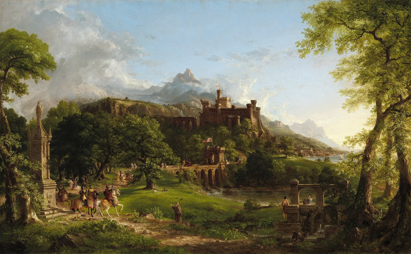The Departure Wall Art by Thomas Cole - Canvas Print