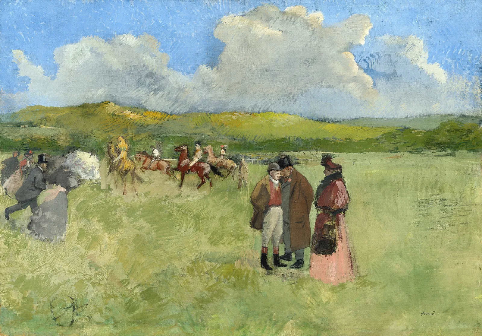 The Race Track Wall Art by Jean-Louis Forain - Canvas Print