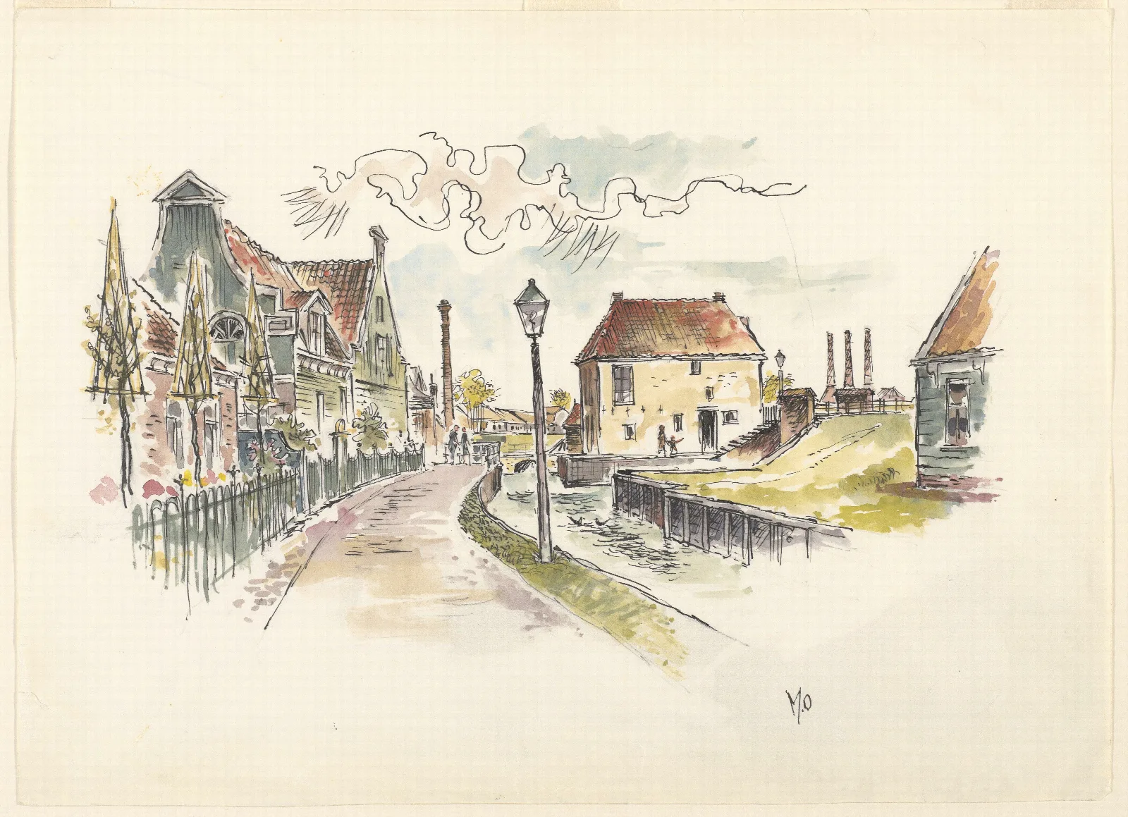 Gezicht Te Enkhuizen Wall Art by Maarten Oortwijn - Canvas Print