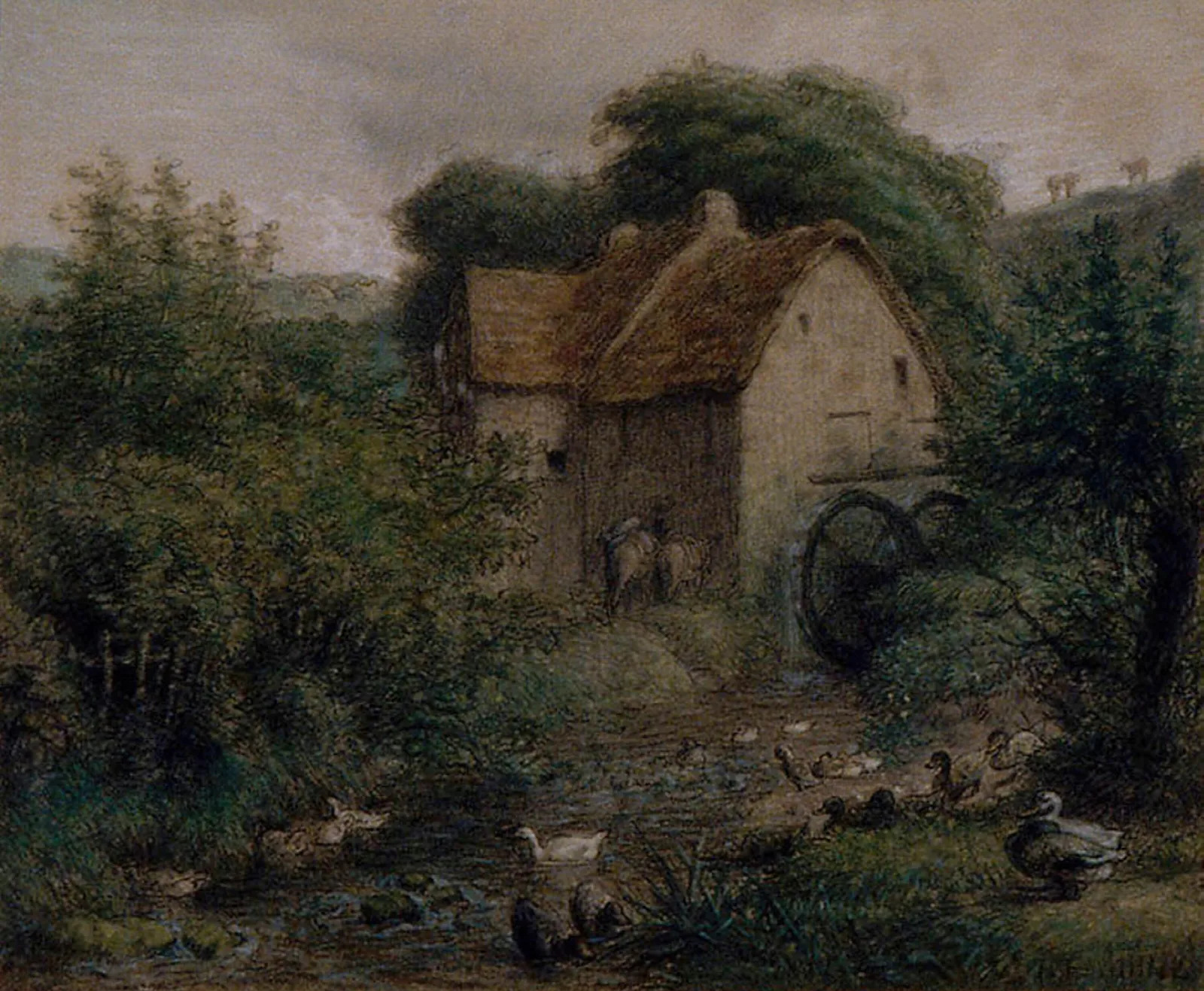 The Old Mill 7 Wall Art by Jean-François Millet - Canvas Print