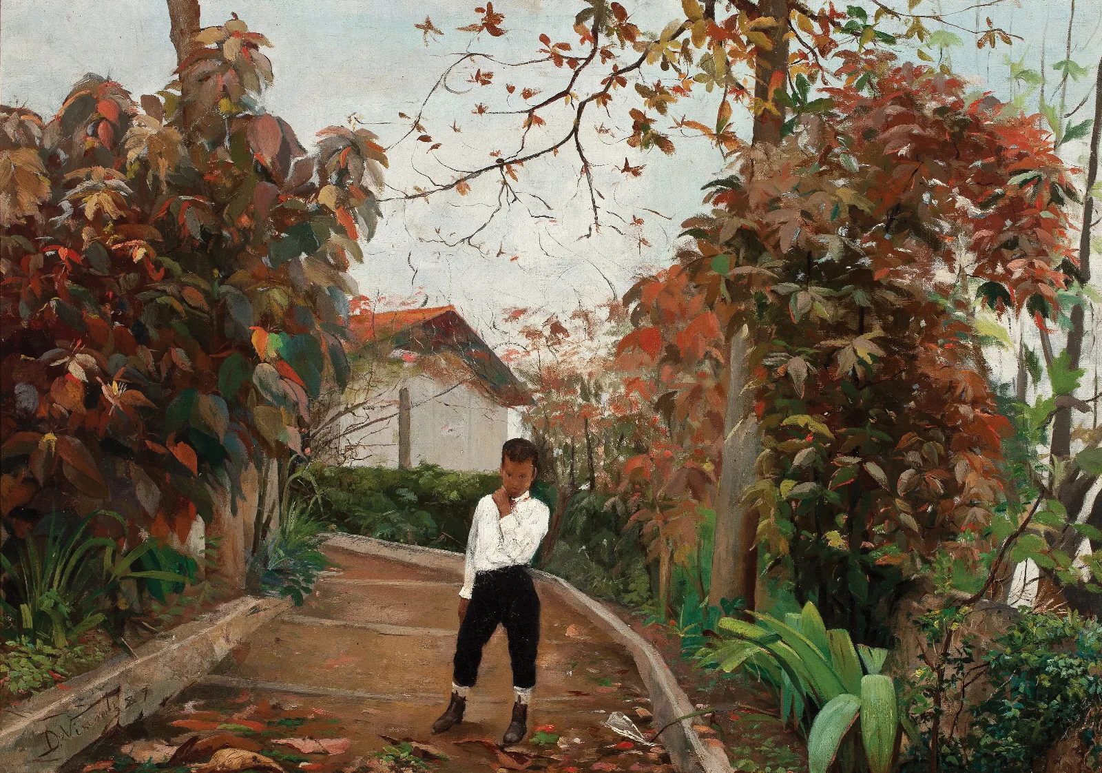 Menino Na Ladeira Wall Art by Eliseu Visconti - Canvas Print