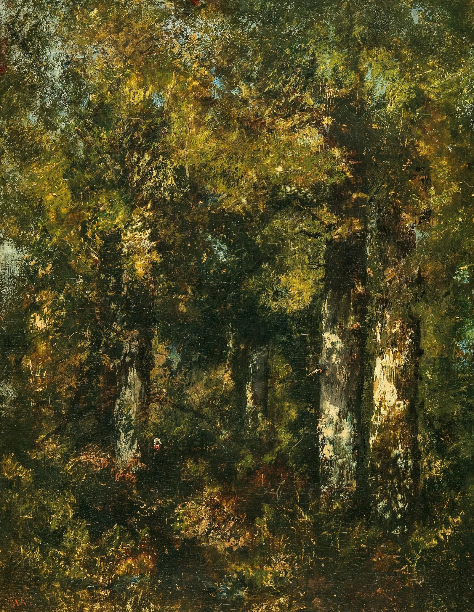In The Forest Of Fontainebleau 2 Wall Art by Narcisse-Virgile Diaz de La Peña - Canvas Print