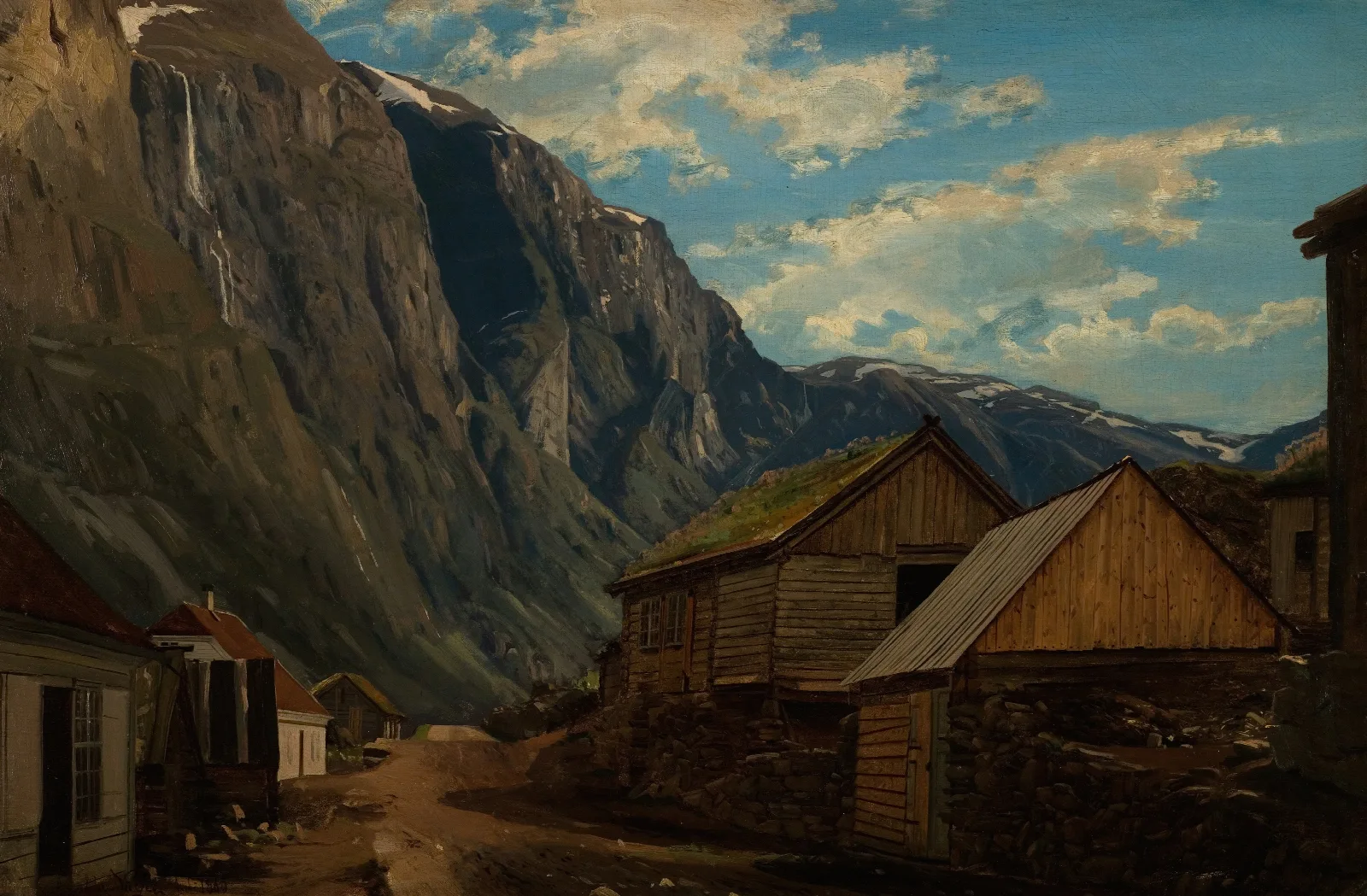 Fra Gudvangen Wall Art by Amaldus Nielsen - Canvas Print