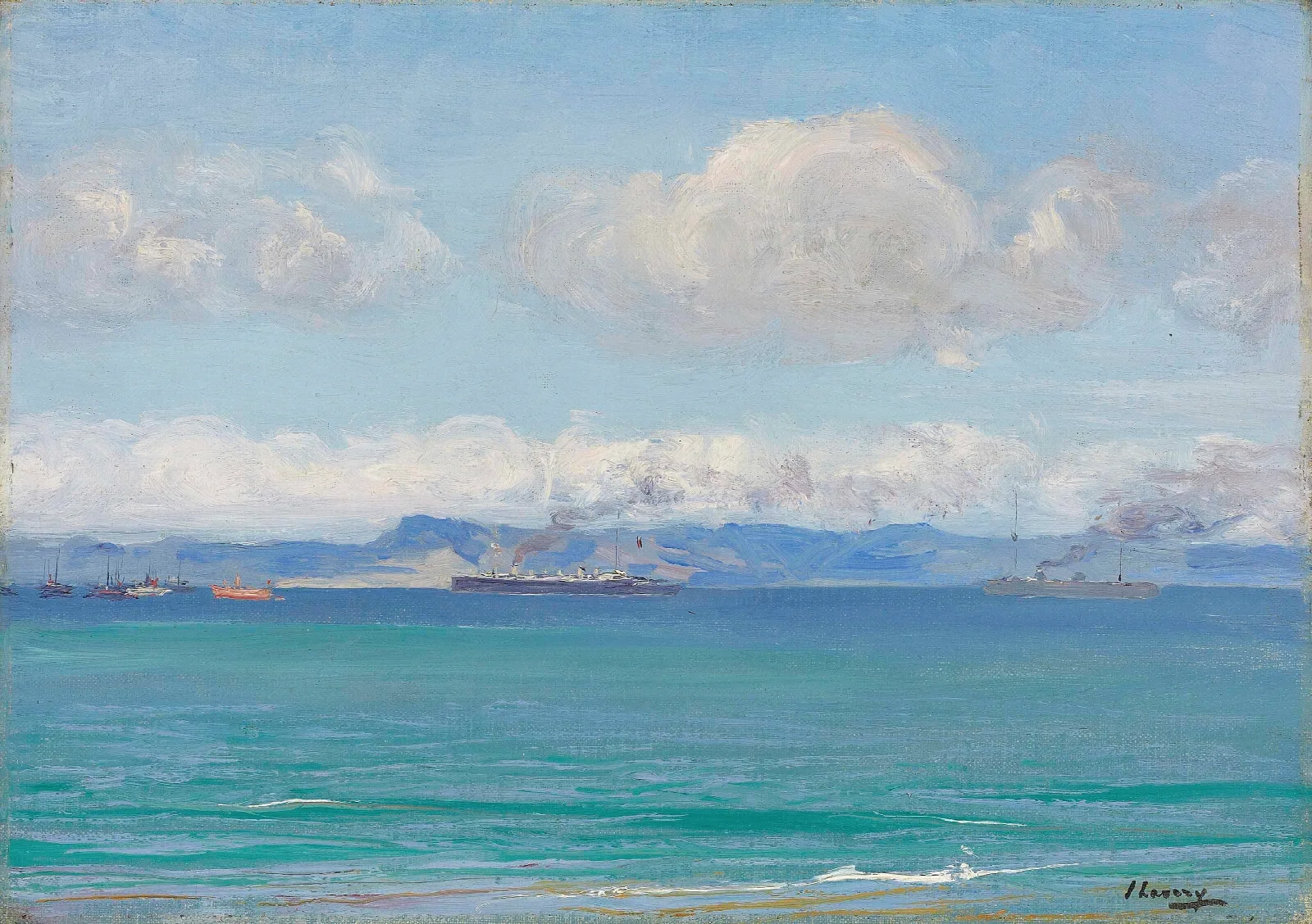 Tangier Bay Wall Art by Sir John Lavery - Canvas Print