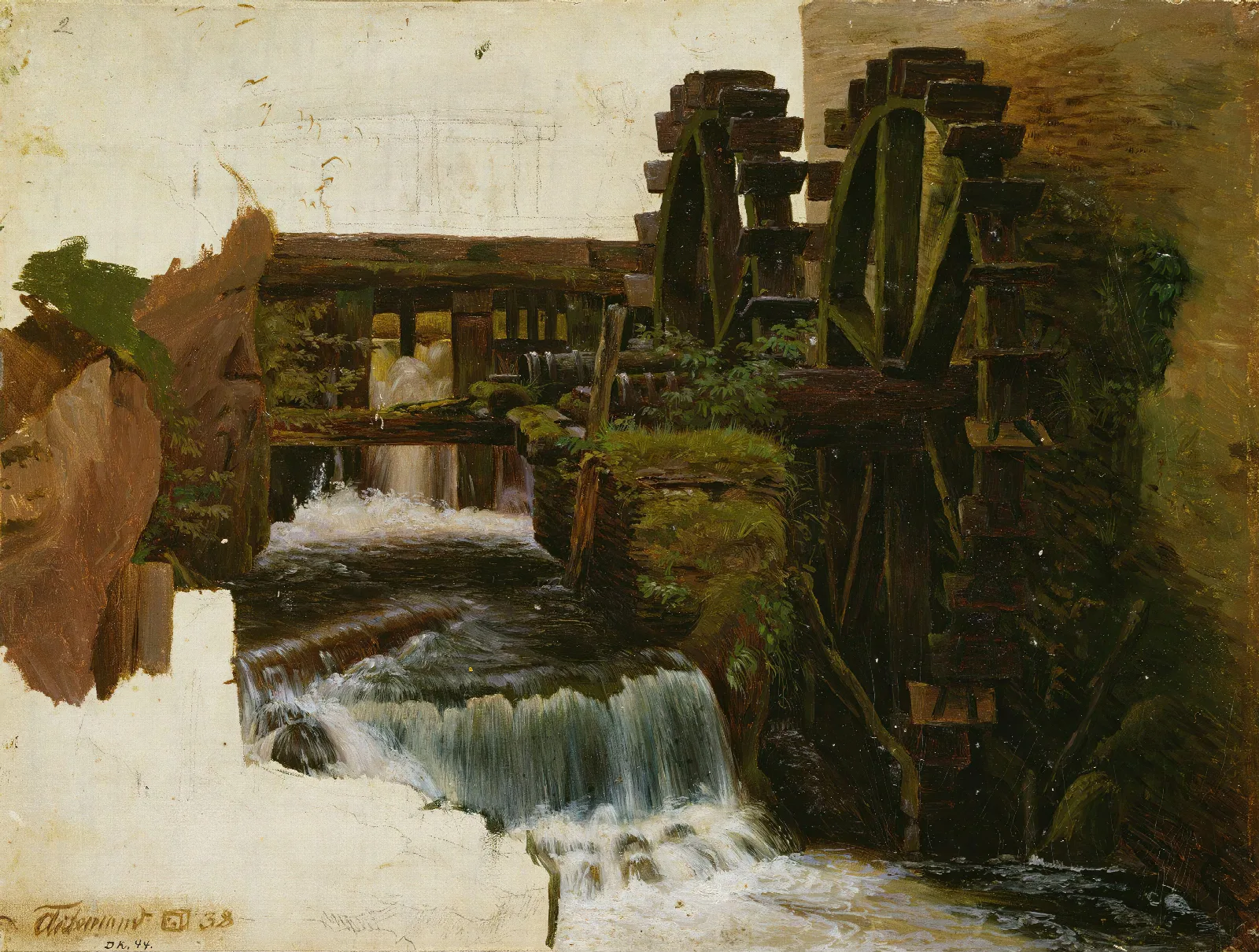 Millstream Wall Art by Adolph Tidemand - Canvas Print