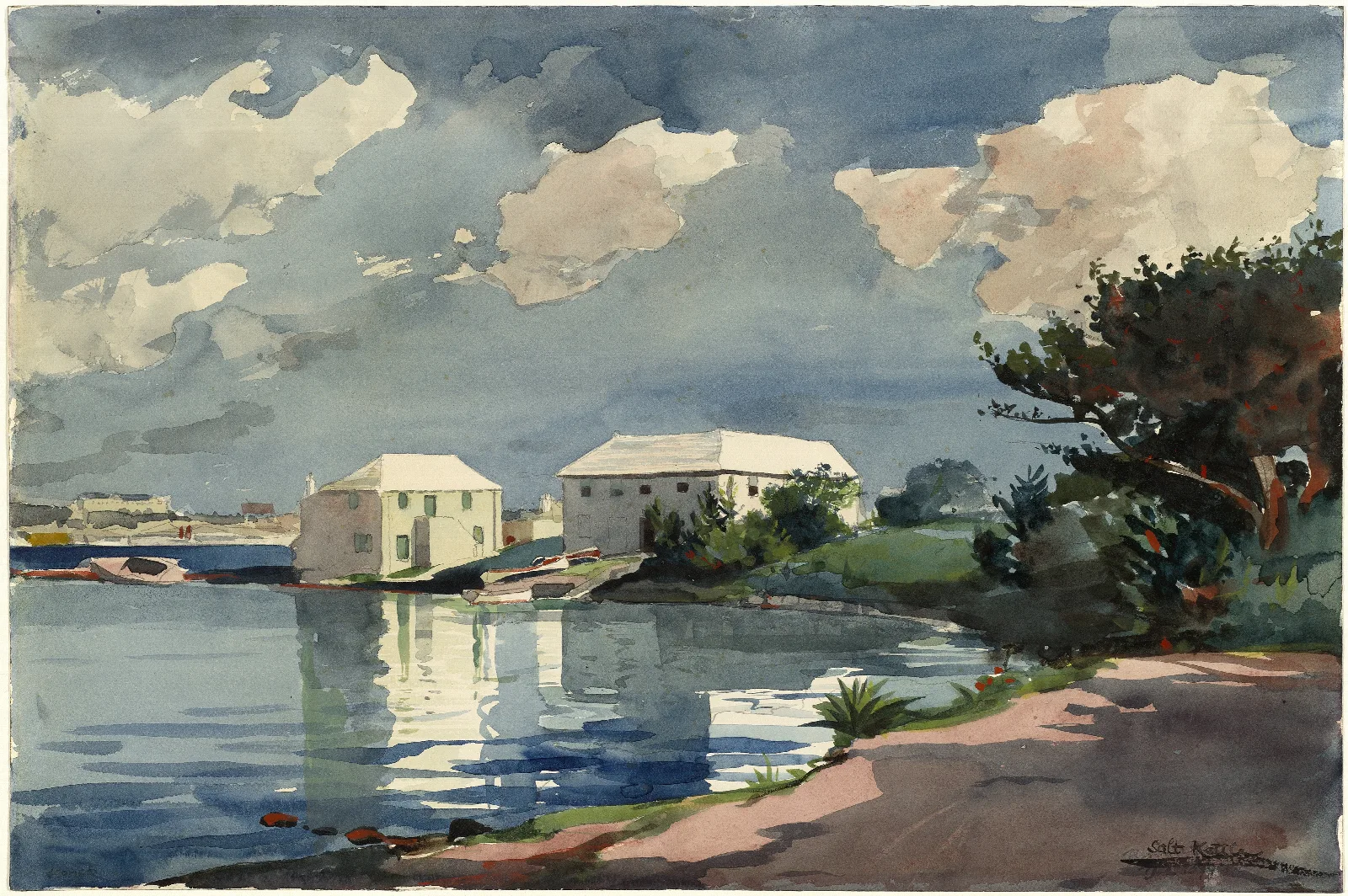 Salt Kettle Bermuda Wall Art by Winslow Homer - Canvas Print