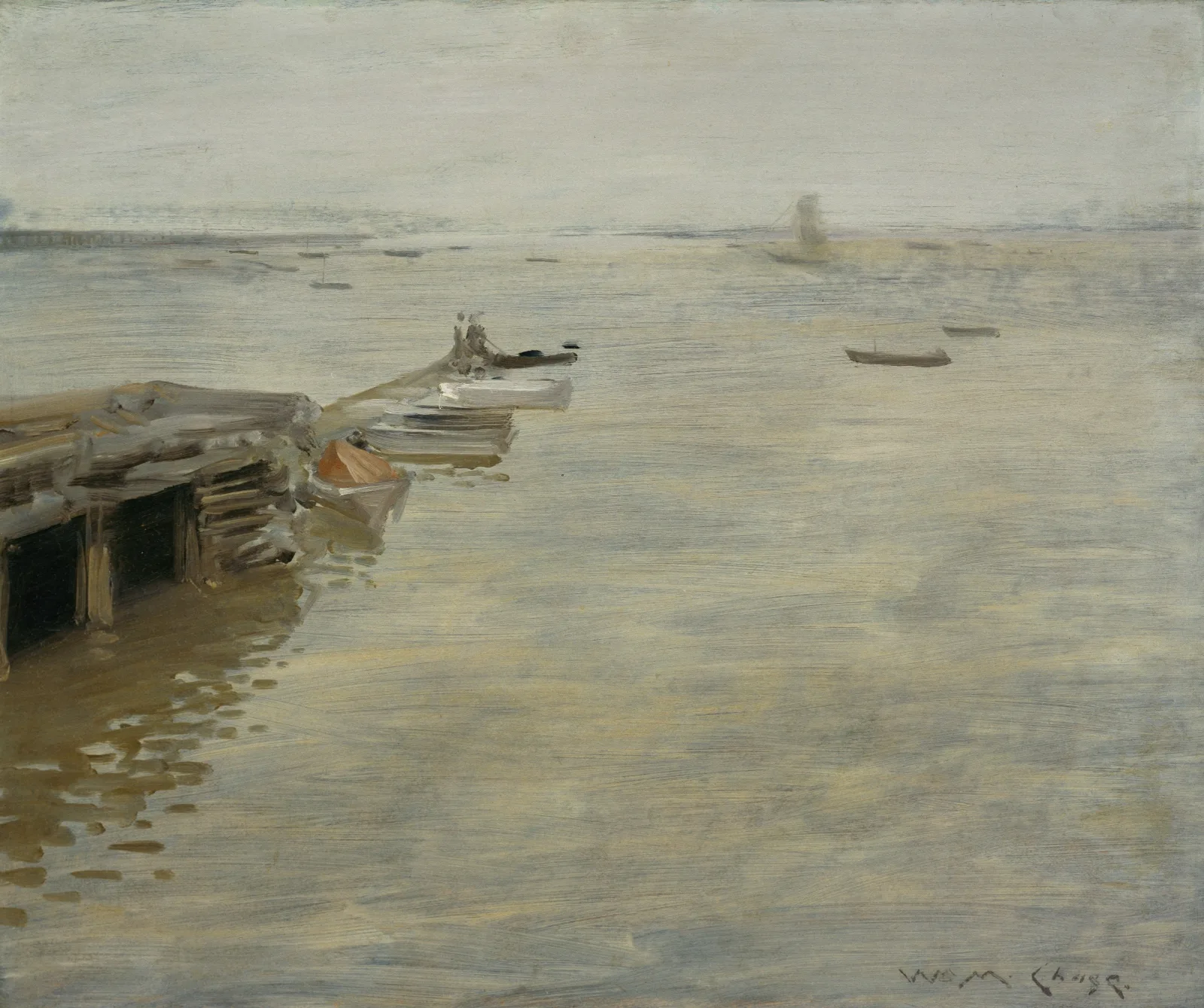 A Gray Day Wall Art by William Merritt Chase - Canvas Print