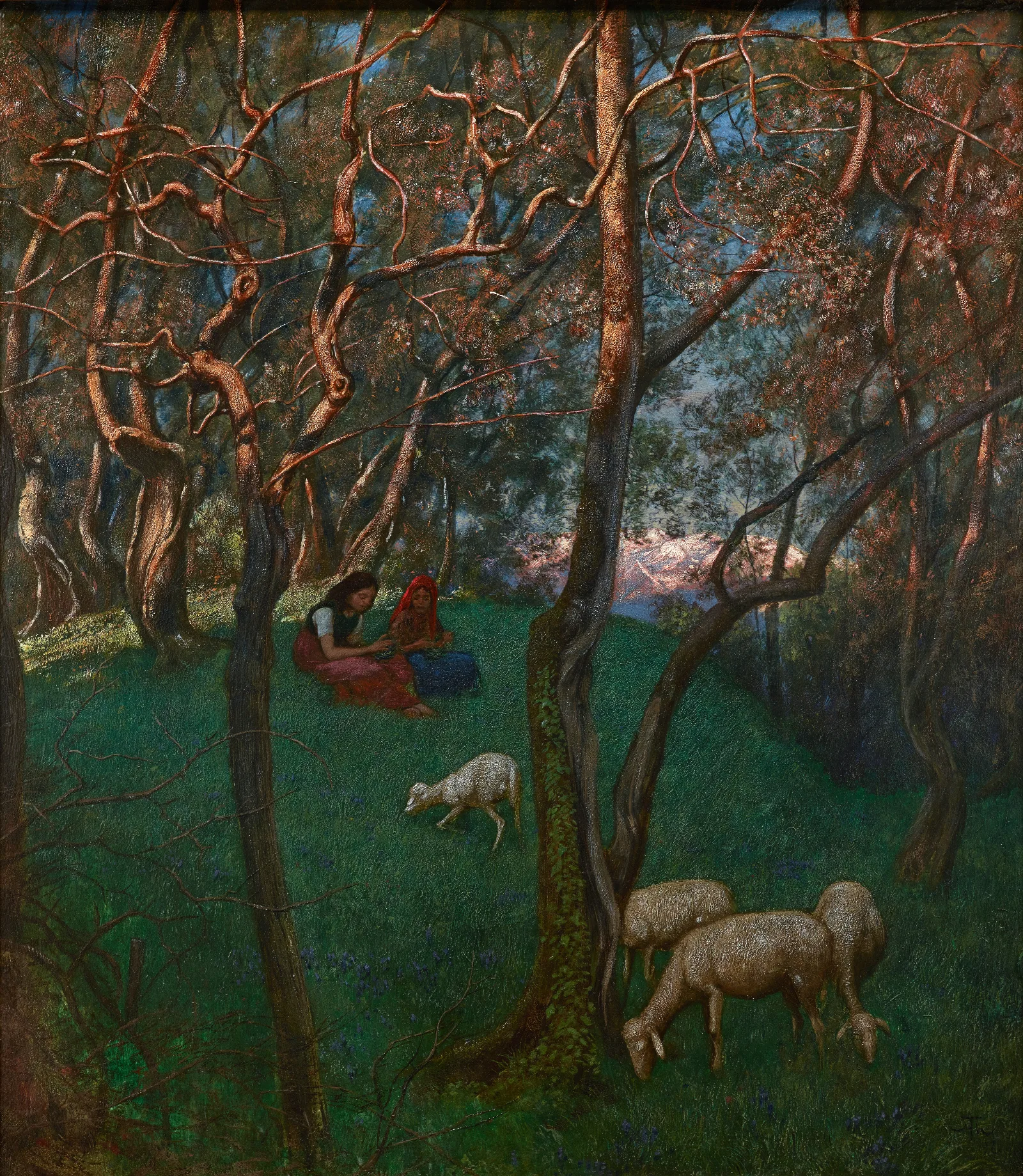 Olive Grove At Lake Garda Wall Art by Hans Thoma - Canvas Print