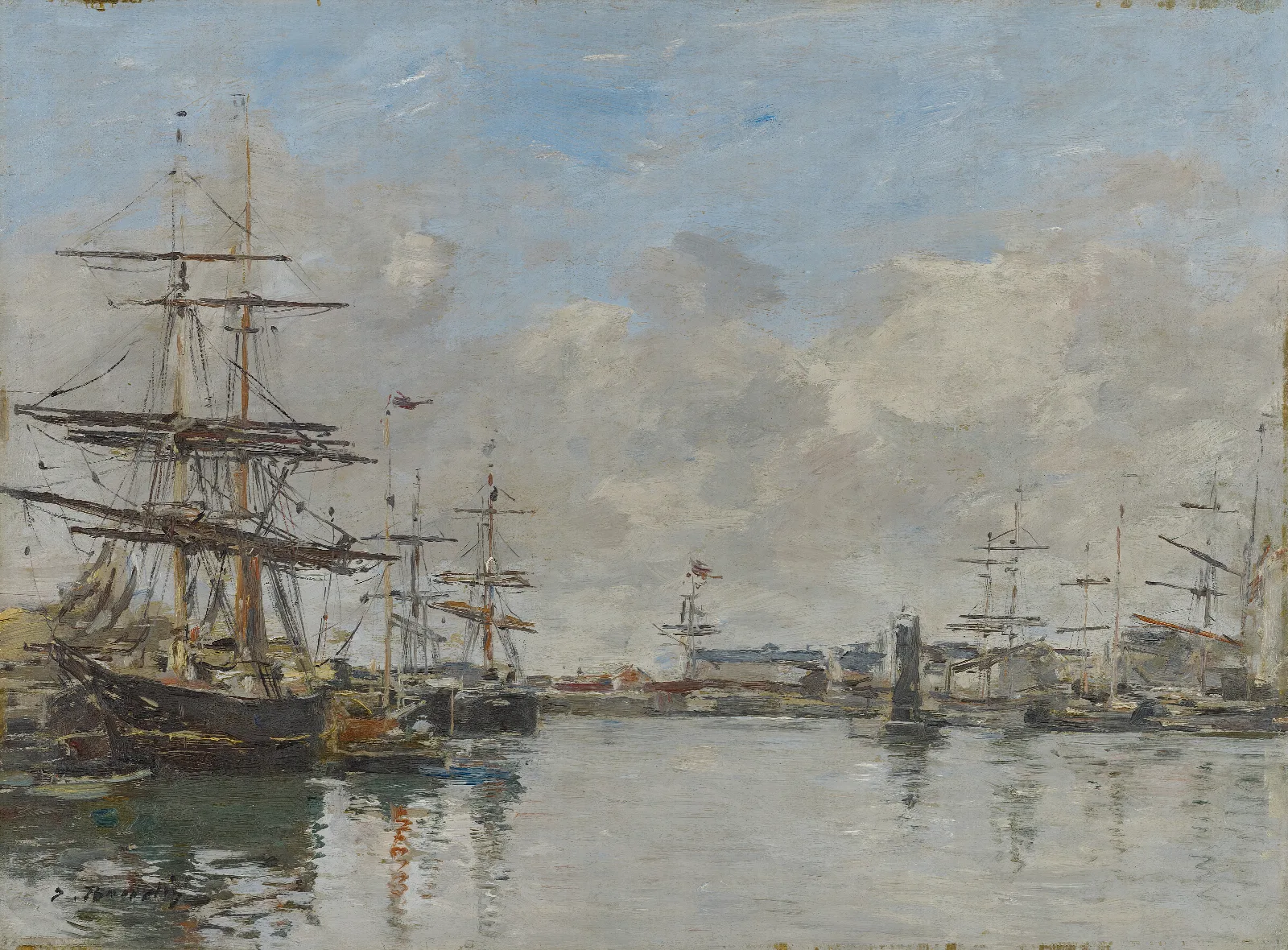 The Harbor Of Le Havre Wall Art by Eugène Boudin - Canvas Print