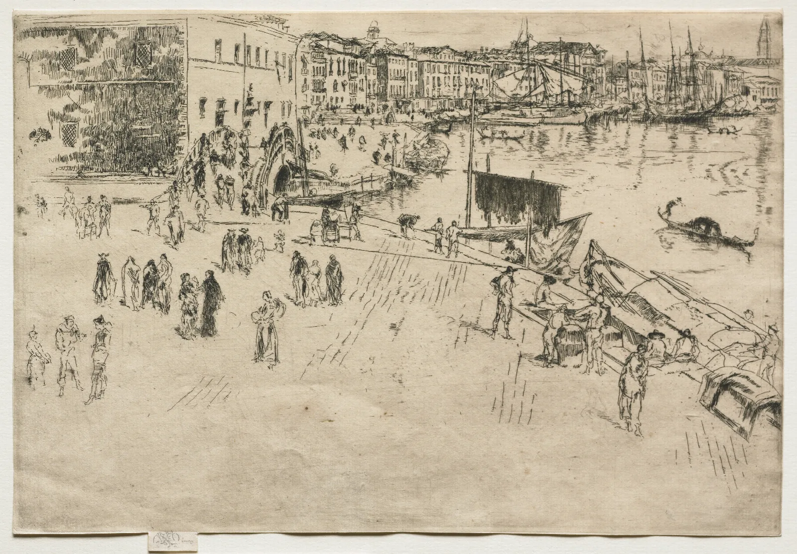 The Riva No 1 Wall Art by James Abbott McNeill Whistler - Canvas Print