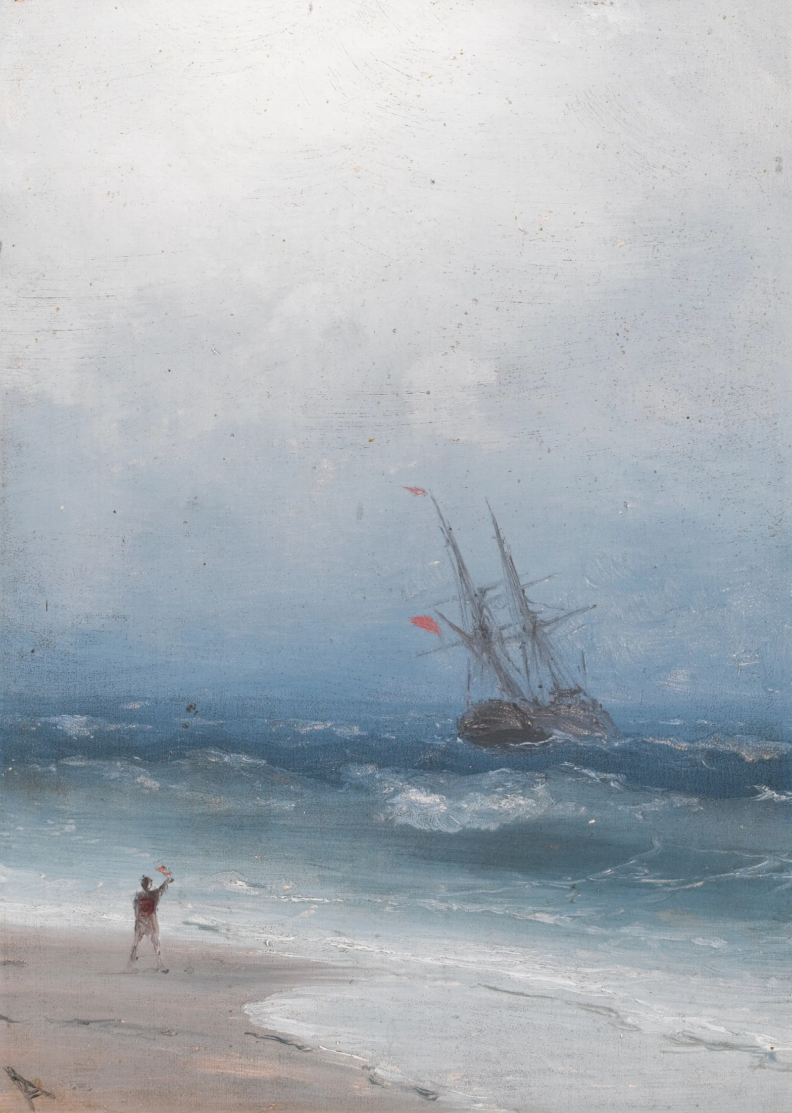 Stormy Coast Wall Art by Ivan Konstantinovich Aivazovsky - Canvas Print