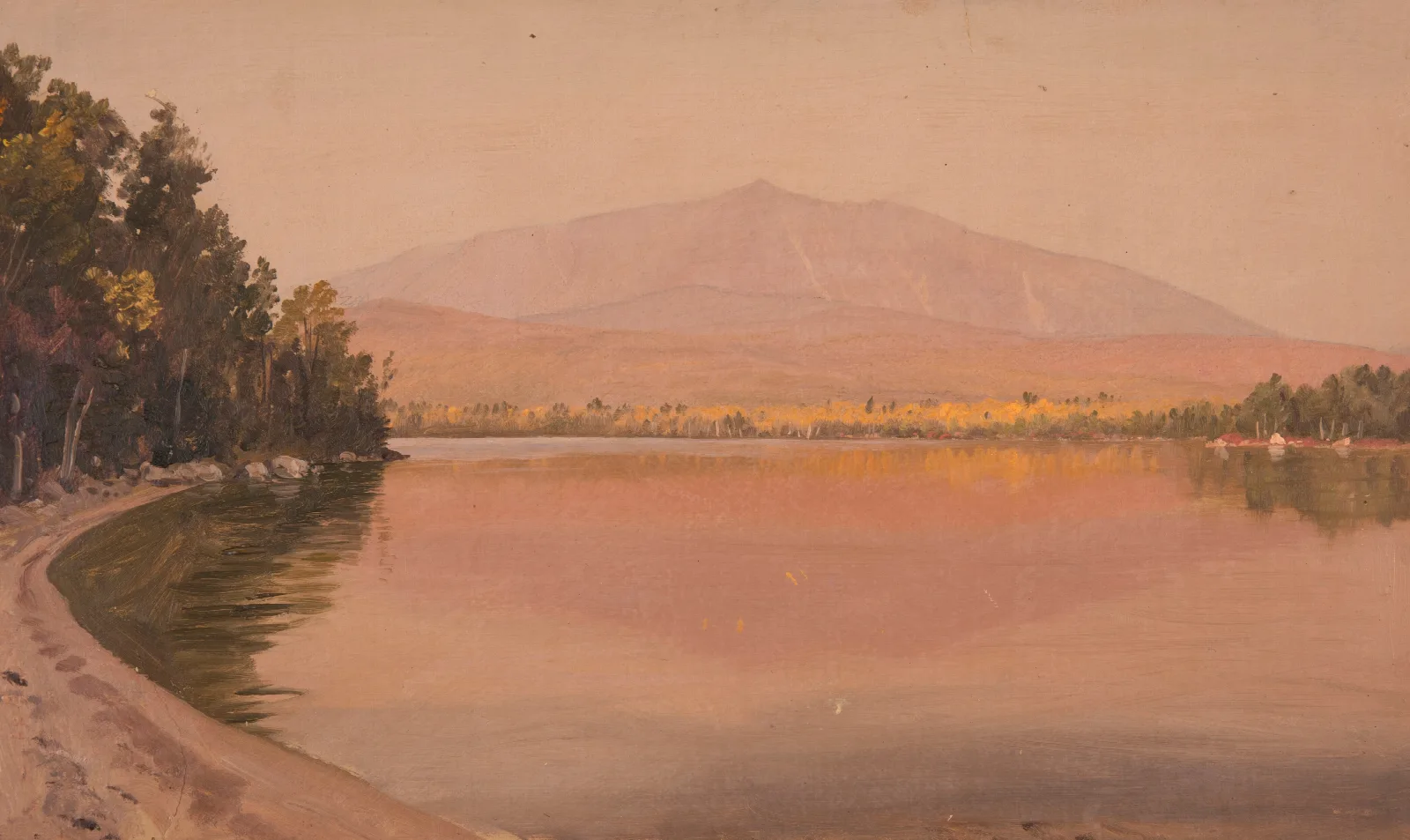 Mt Katahdin From Togue Pond 3 Wall Art by Frederic Edwin Church - Canvas Print
