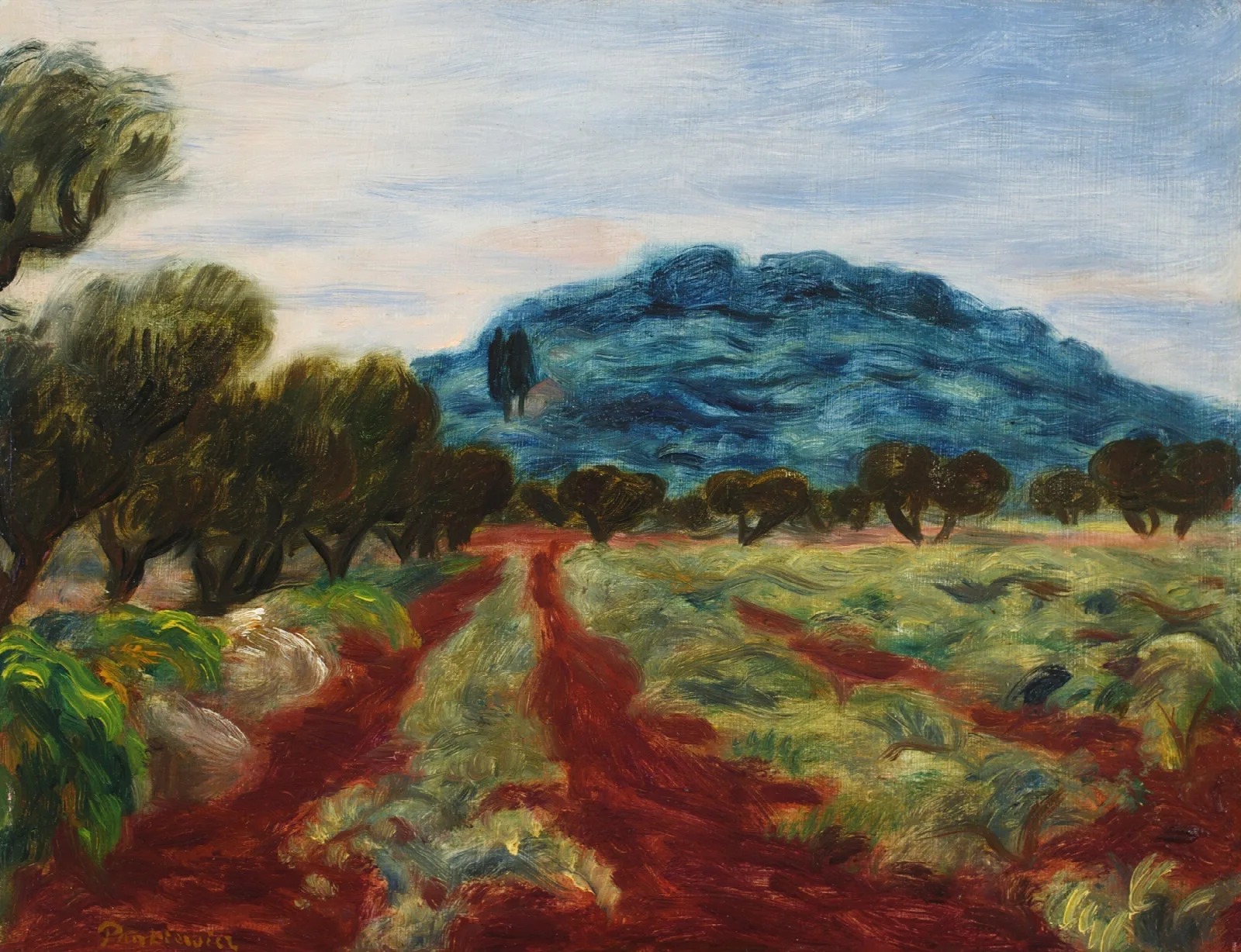 Landscape From Sanary Wall Art by Józef Pankiewicz - Canvas Print