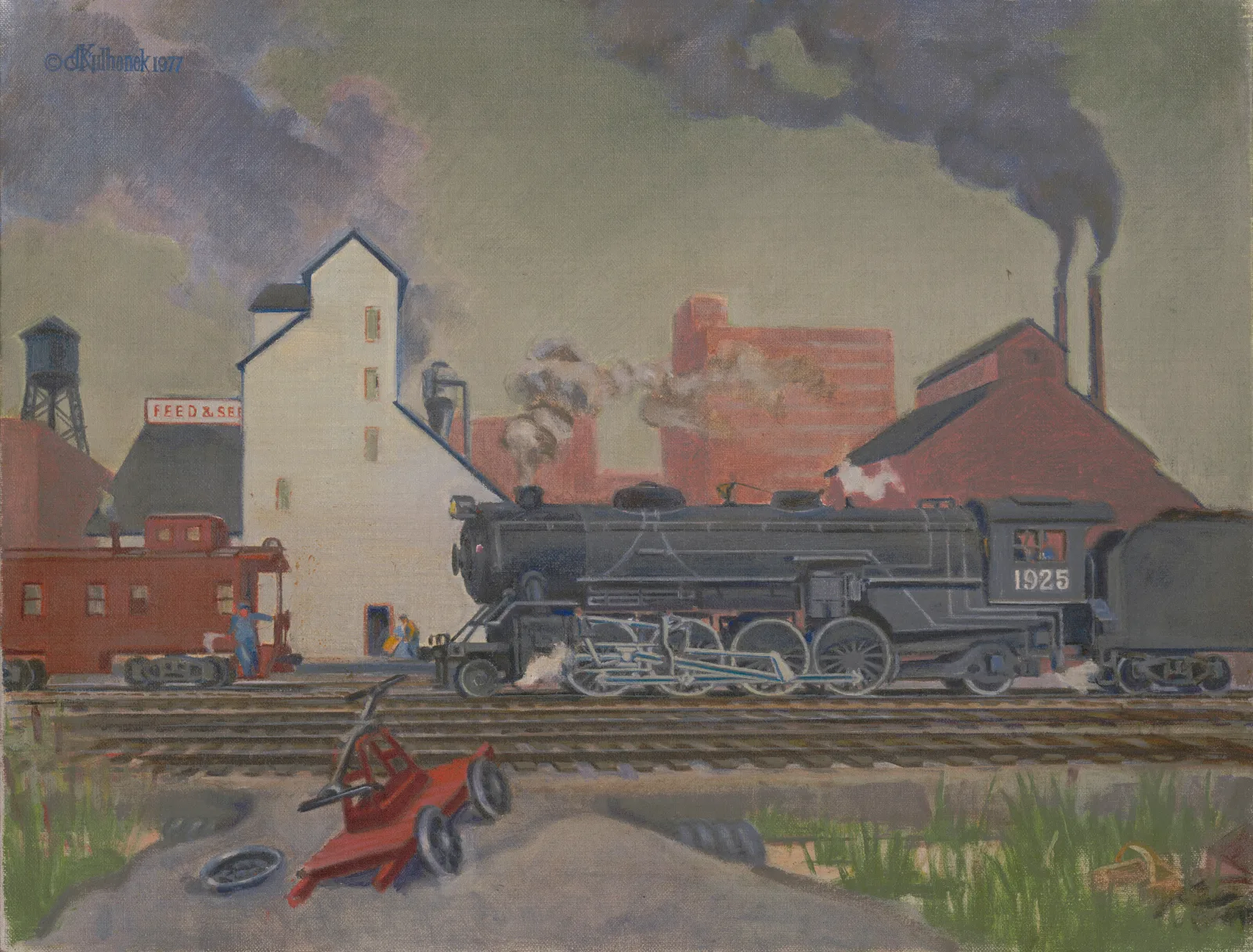 The Iron Horse Wall Art by James C. Kulhanek - Canvas Print