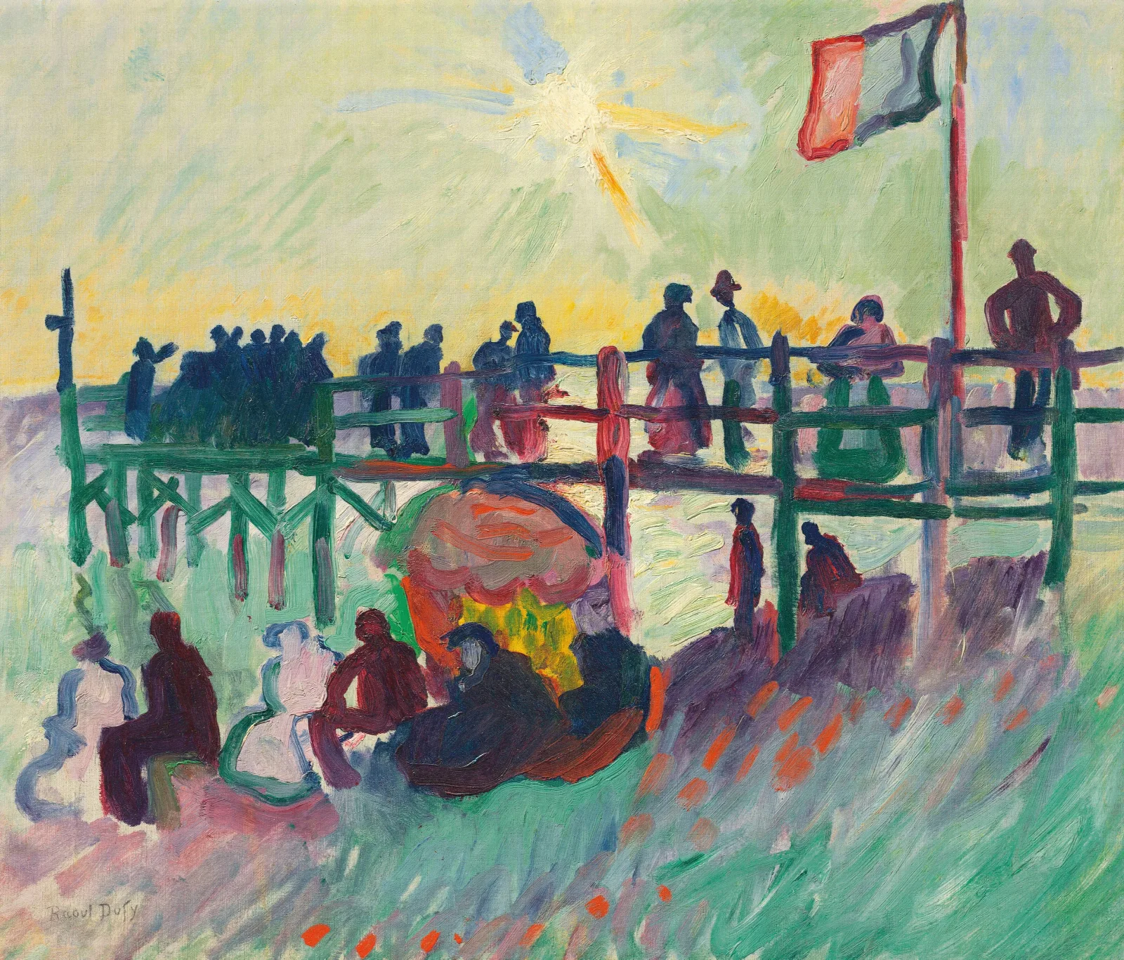Lestacade Au Havre Wall Art by Raoul Dufy - Canvas Print