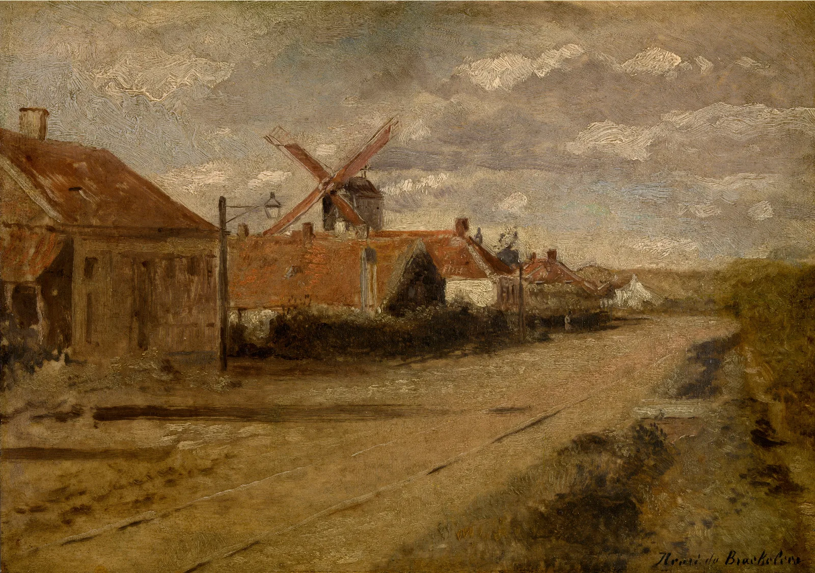 The Mill At Kiel 2 Wall Art by Henri de Braekeleer - Canvas Print