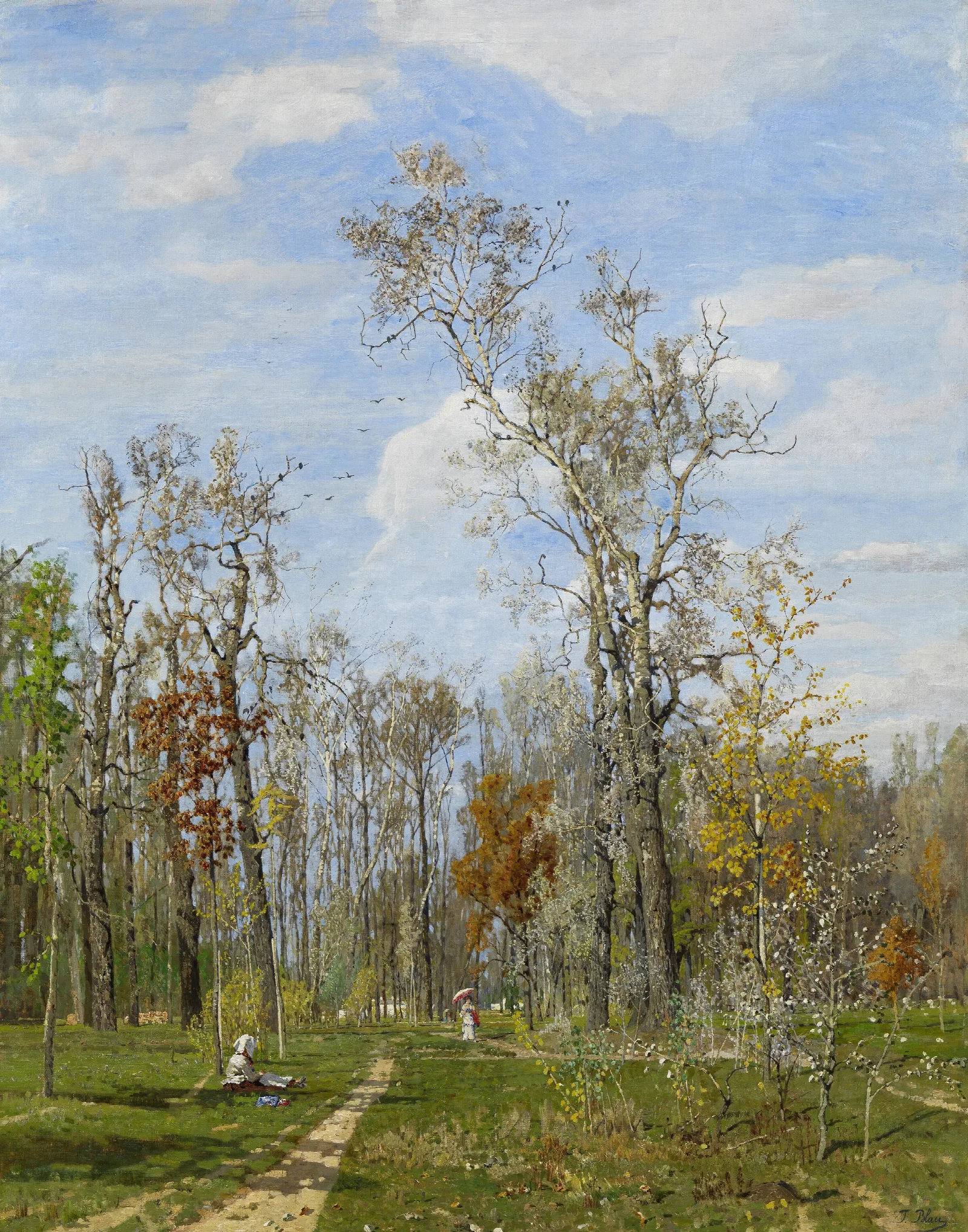 Herbsttag Im Prater Wall Art by Tina Blau - Canvas Print