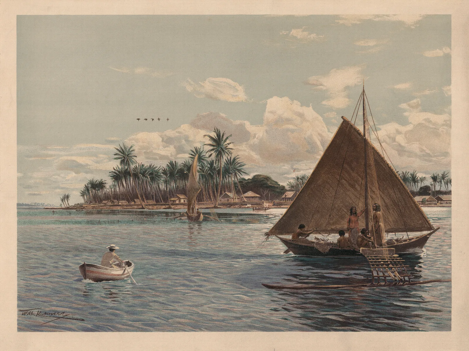 Marshall Islands Wall Art by Wilhelm Kuhnert - Canvas Print