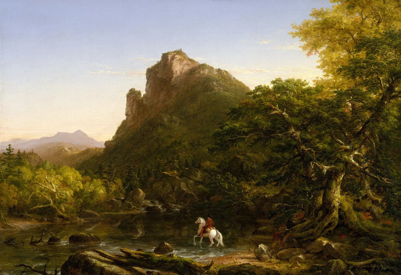 The Mountain Ford Wall Art by Thomas Cole - Canvas Print