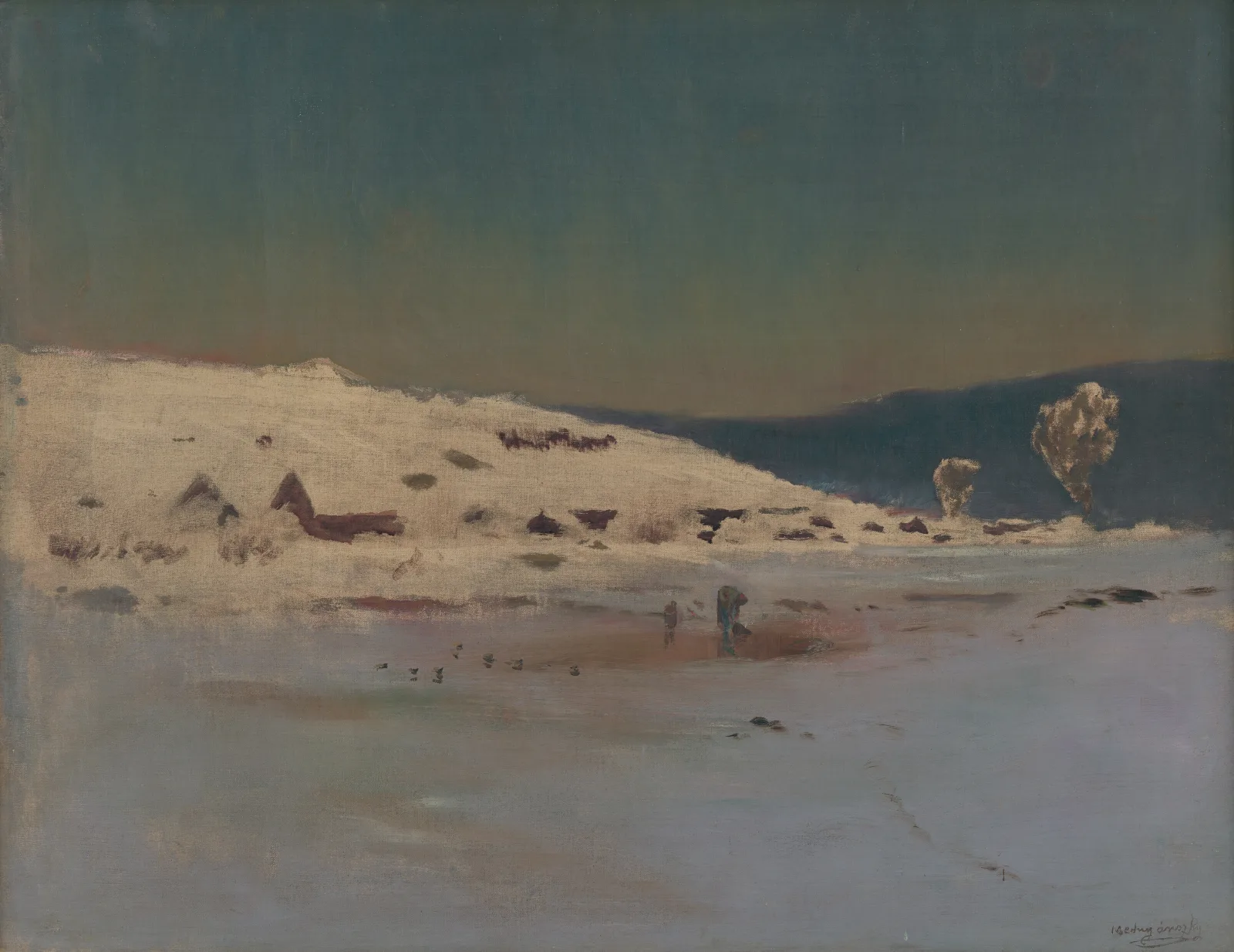 Winter Landscape 19 Wall Art by Ladislav Mednyánszky - Canvas Print