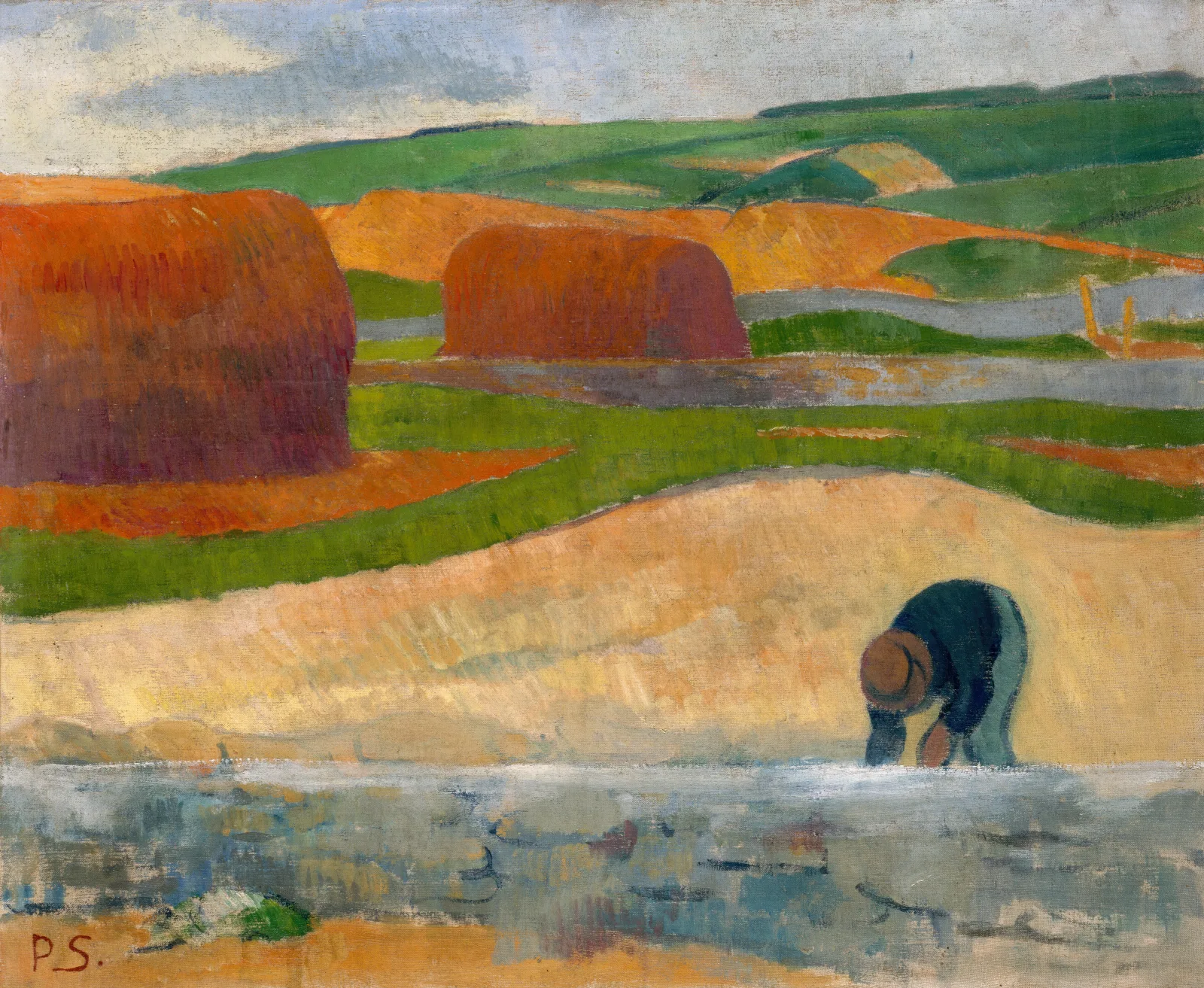 Seaweed Gatherer Wall Art by Paul Sérusier - Canvas Print