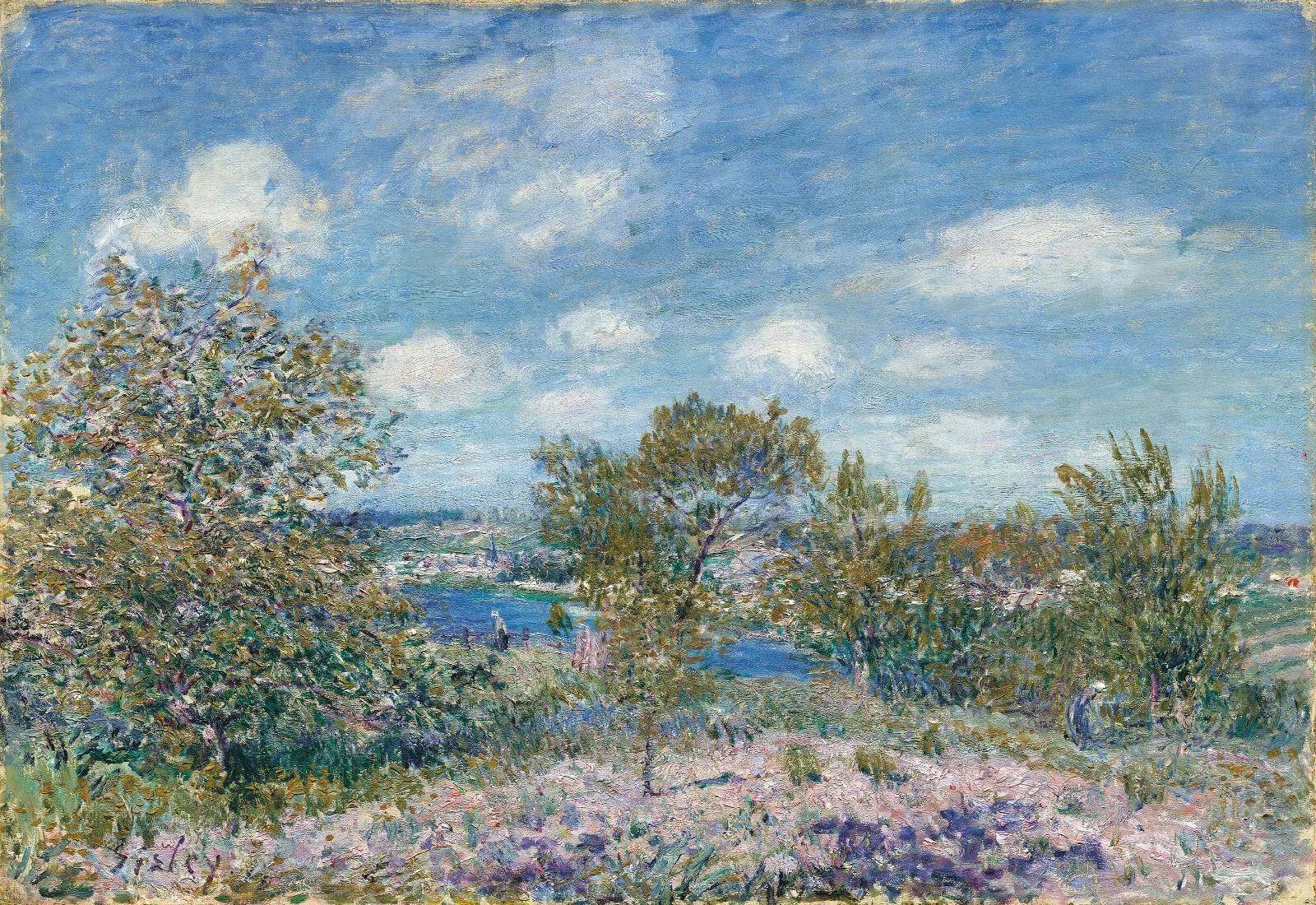 Apres Midi De Mai A By Pres De Moret Sur Loing Wall Art by Alfred Sisley - Canvas Print