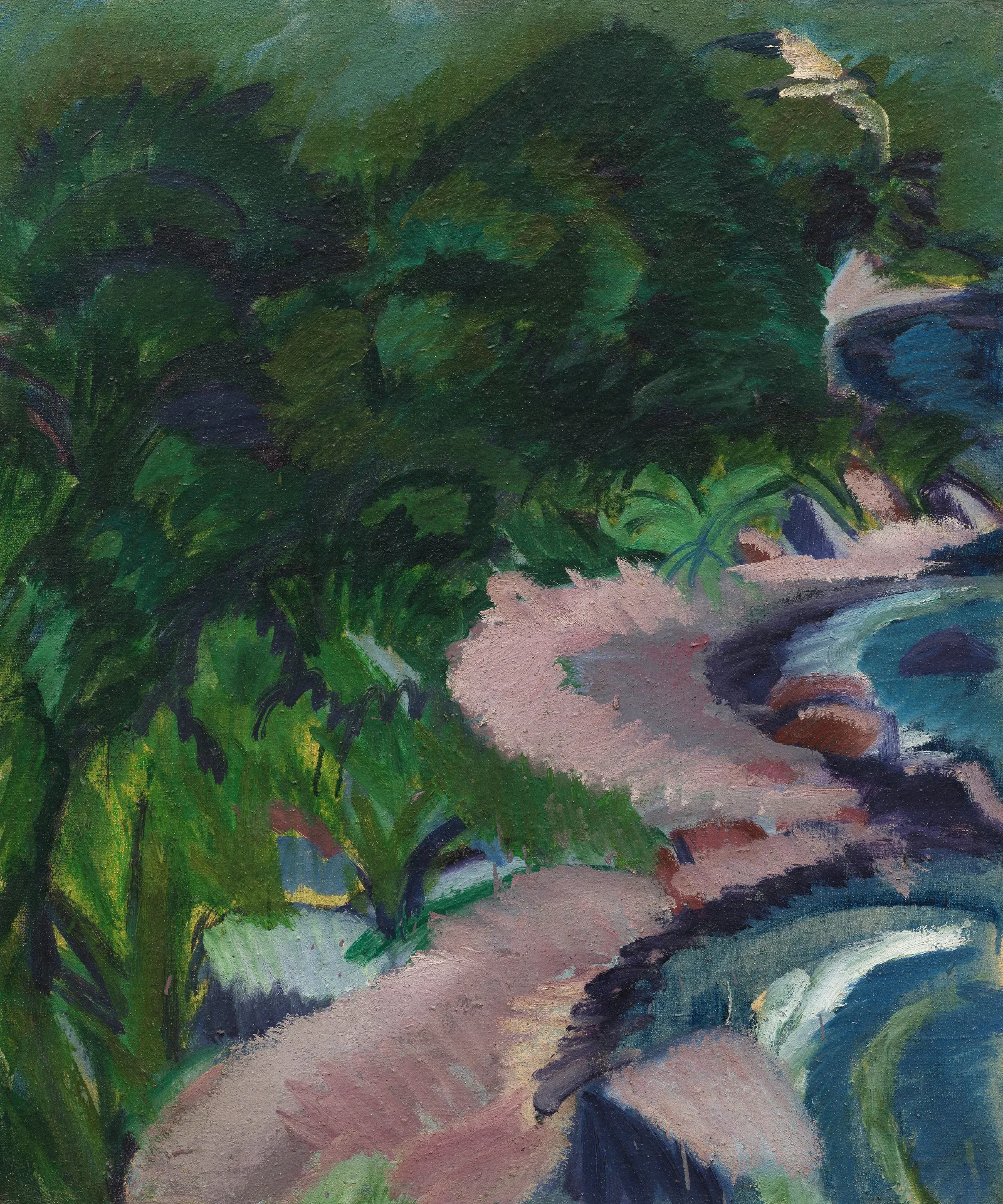 Fehmarnlandschaft Wall Art by Ernst Ludwig Kirchner - Canvas Print