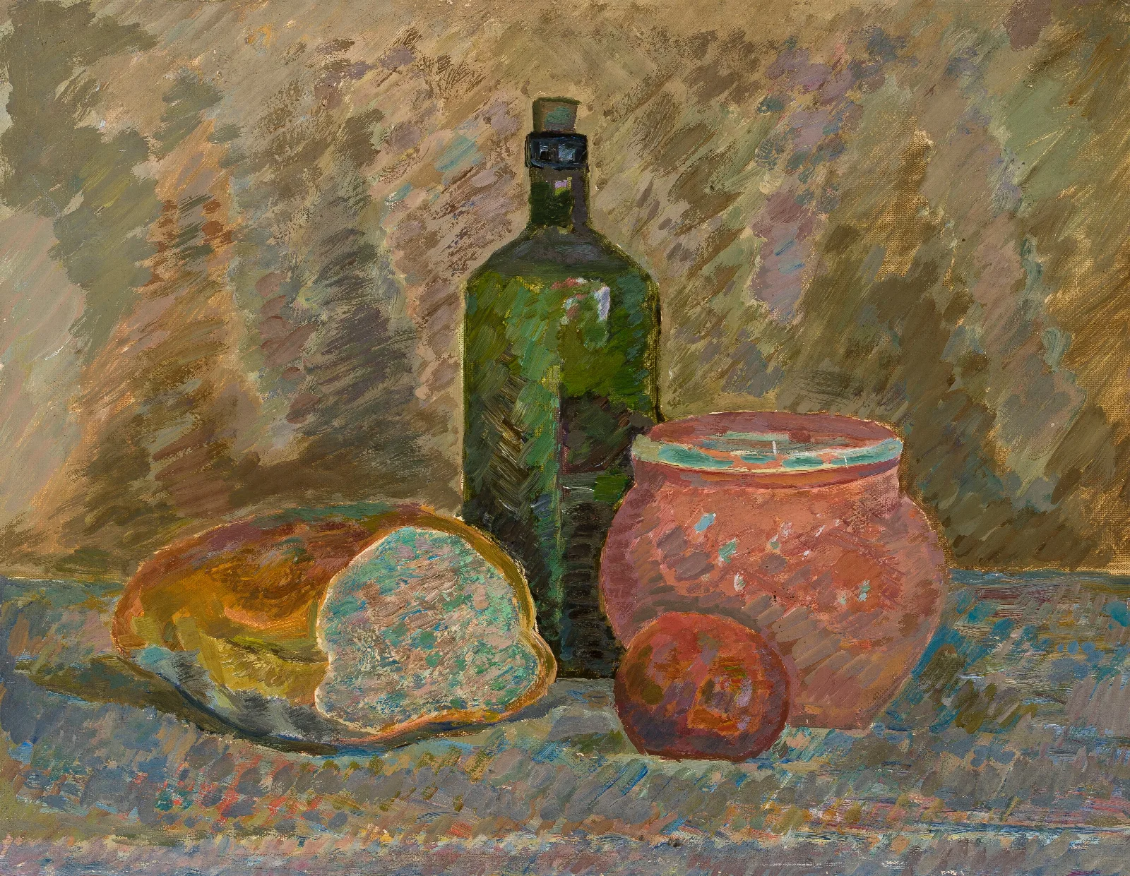 Still Life With Bread 2 Wall Art by Zygmunt Waliszewski - Canvas Print