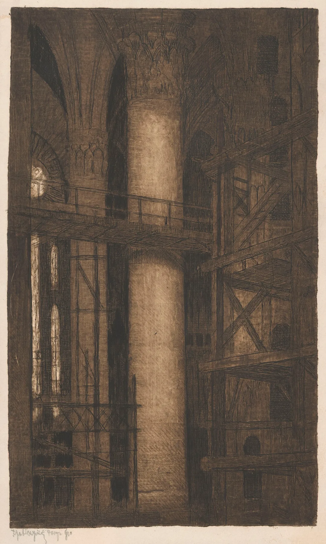 Church Interior 25 Wall Art by Feliks Jabłczyński - Canvas Print