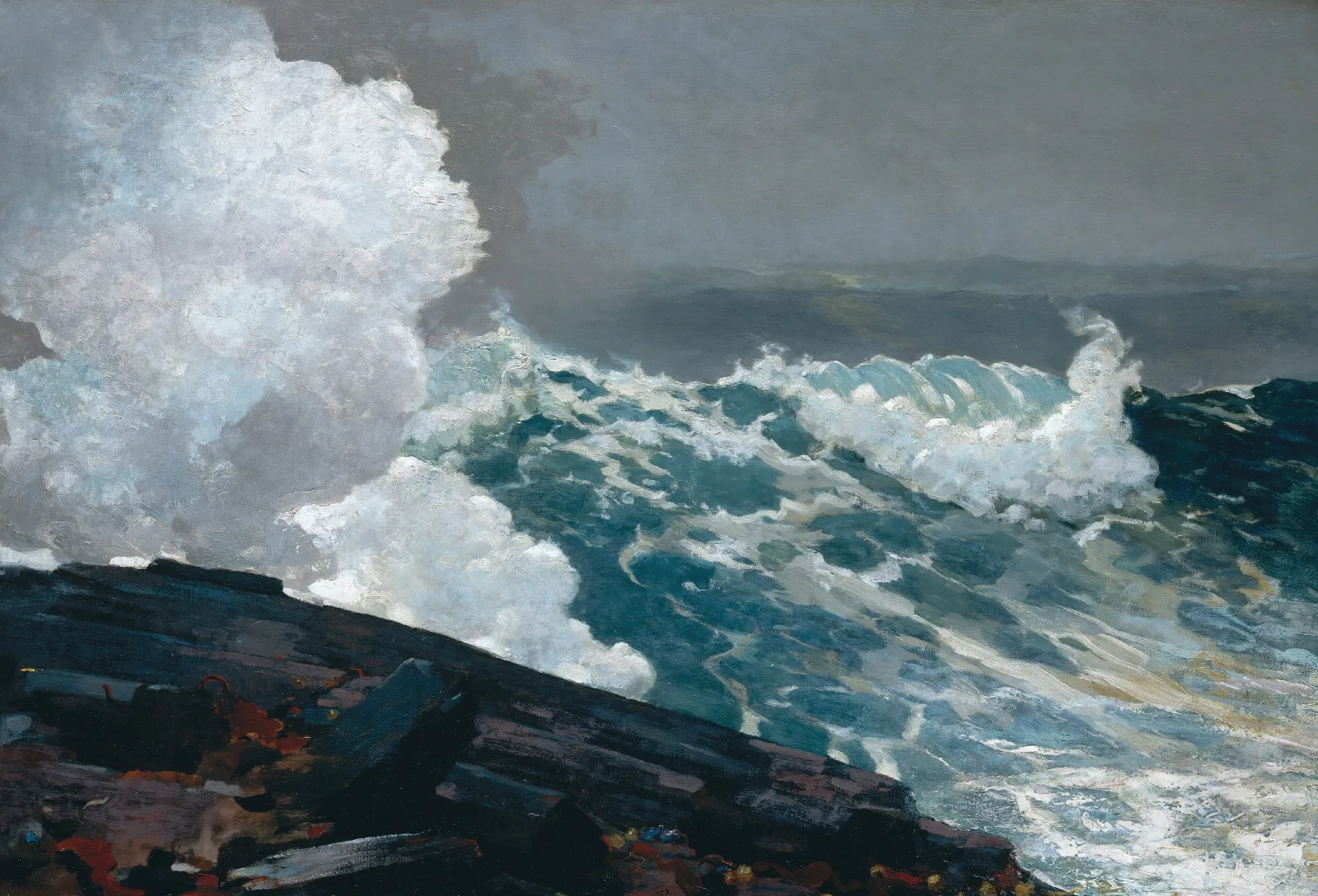 Northeaster Wall Art by Winslow Homer - Canvas Print