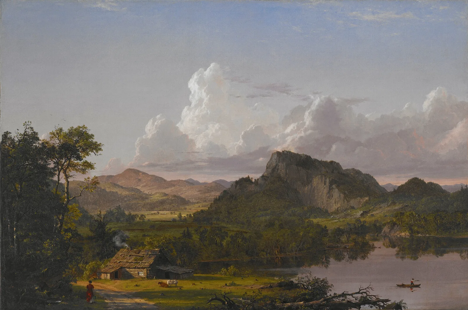 Home By The Lake Wall Art by Frederic Edwin Church - Canvas Print