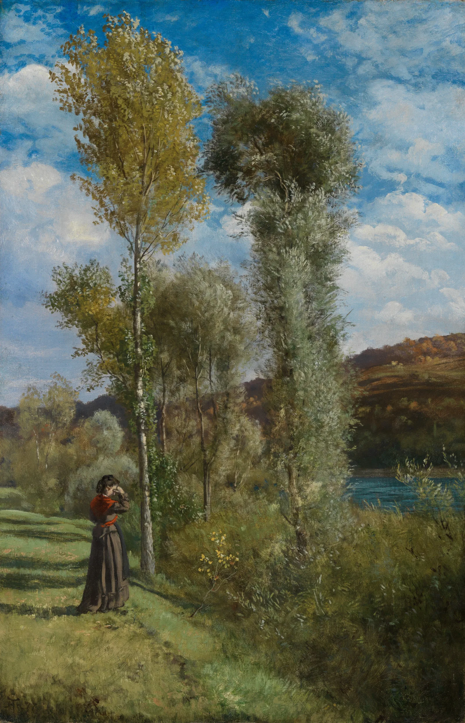 Herbsttag Am Oberrhein Wall Art by Hans Thoma - Canvas Print